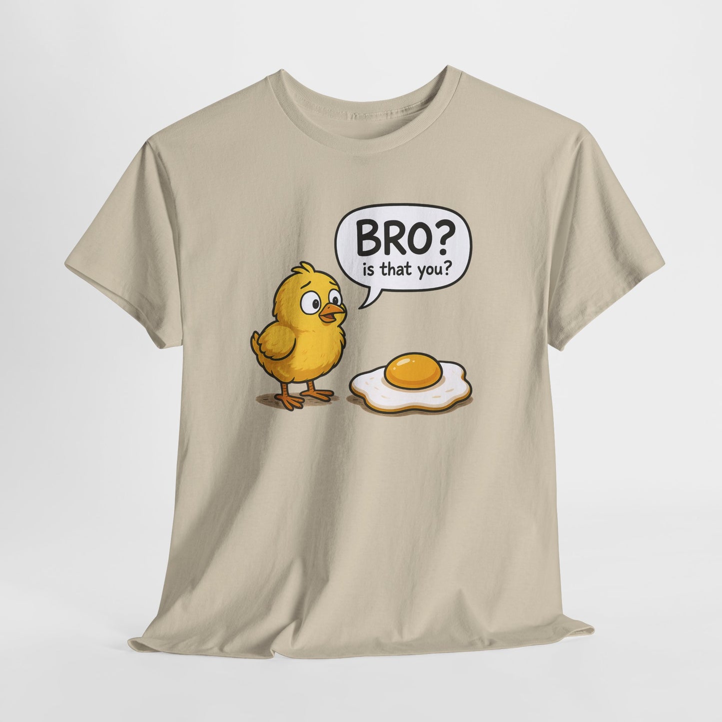 Funny Chick and Egg T‑Shirt — "Bro? Is That You?" Cute Novelty Tee