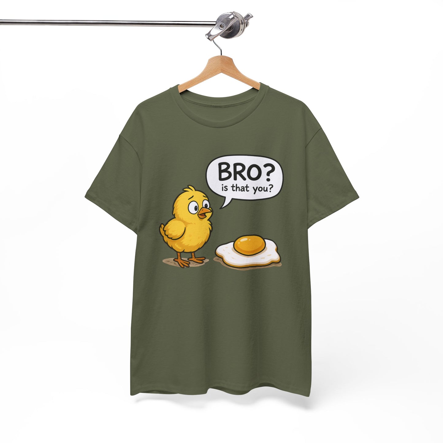 Funny Chick and Egg T‑Shirt — "Bro? Is That You?" Cute Novelty Tee