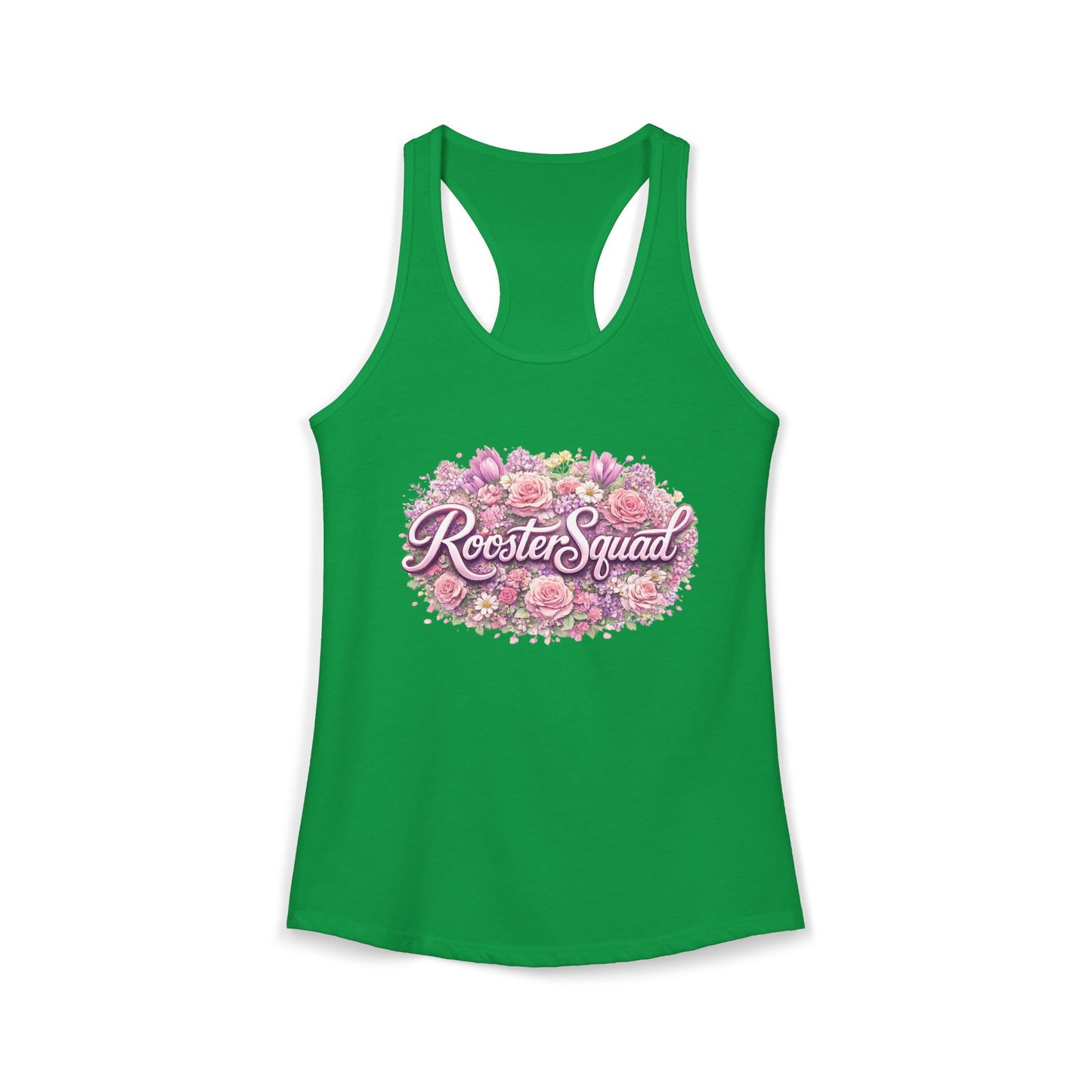 Roosters and Roses --Women's Ideal Racerback Tank