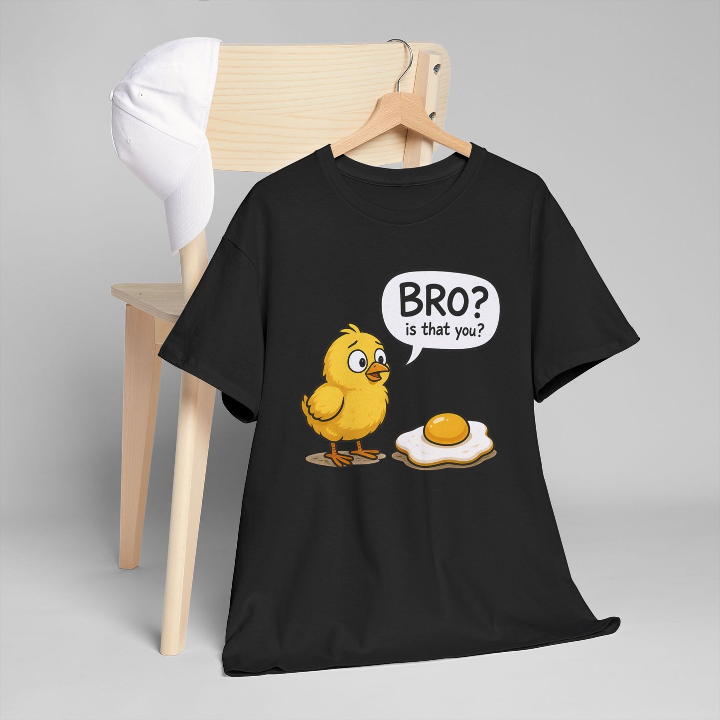 Funny Chick and Egg T‑Shirt — "Bro? Is That You?" Cute Novelty Tee