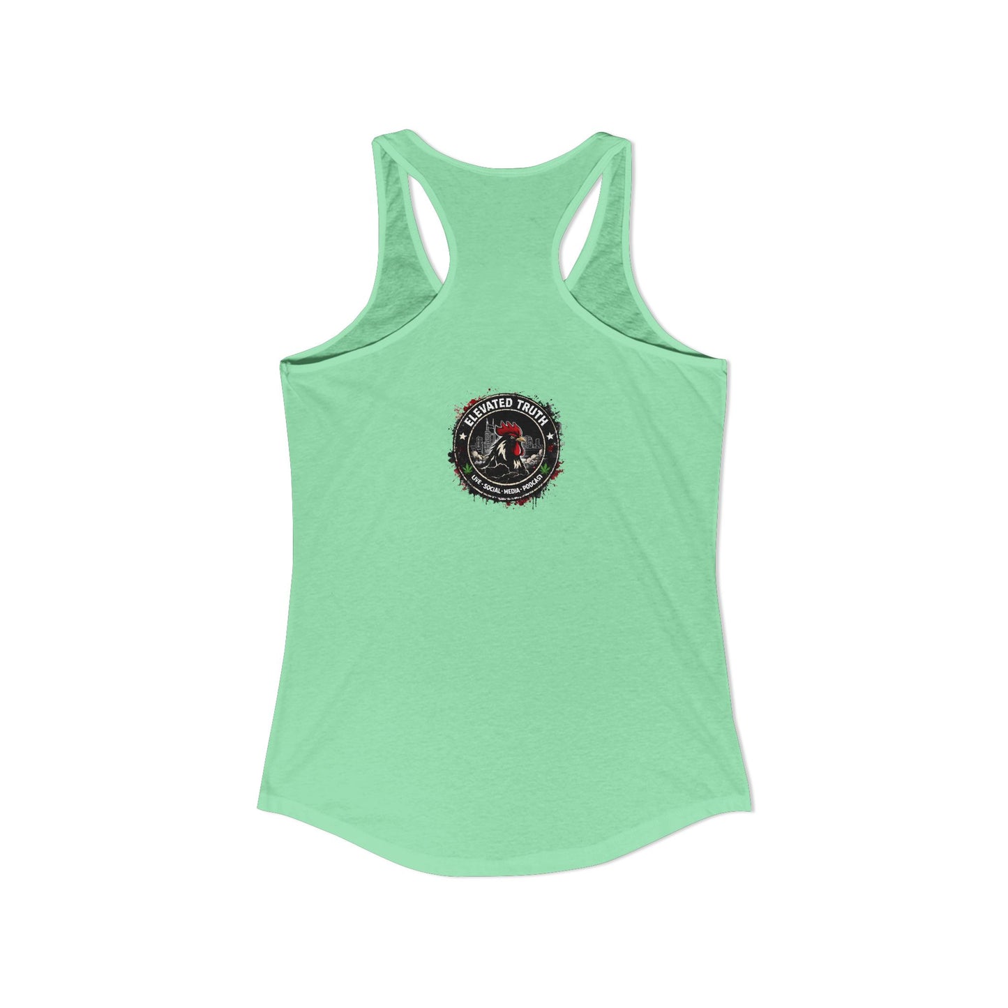 Roosters and Roses --Women's Ideal Racerback Tank