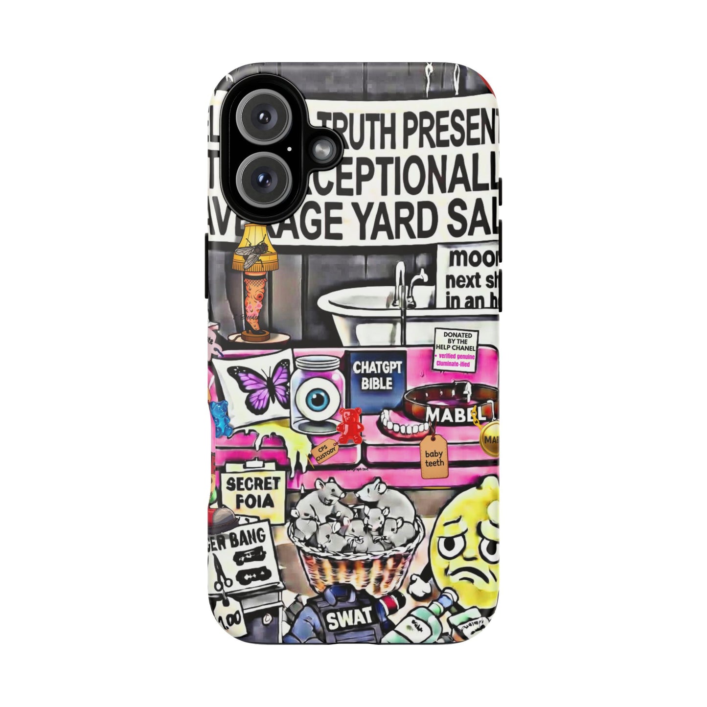 Full - 'Elevated Truth Presents: The Exceptionally Average Yard Sale' Illustrated Design