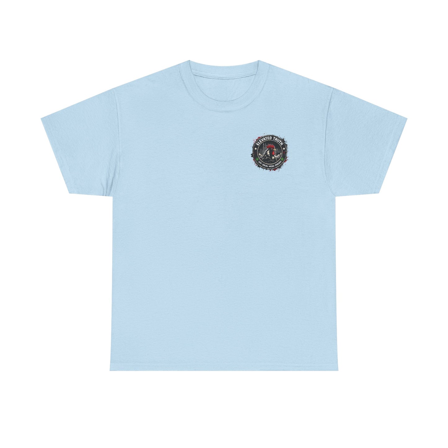 Rooster Squad Graphic Tee — Vintage Firefighter-Style Back Print
