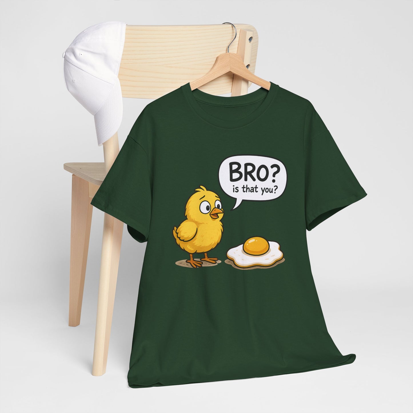 Funny Chick and Egg T‑Shirt — "Bro? Is That You?" Cute Novelty Tee