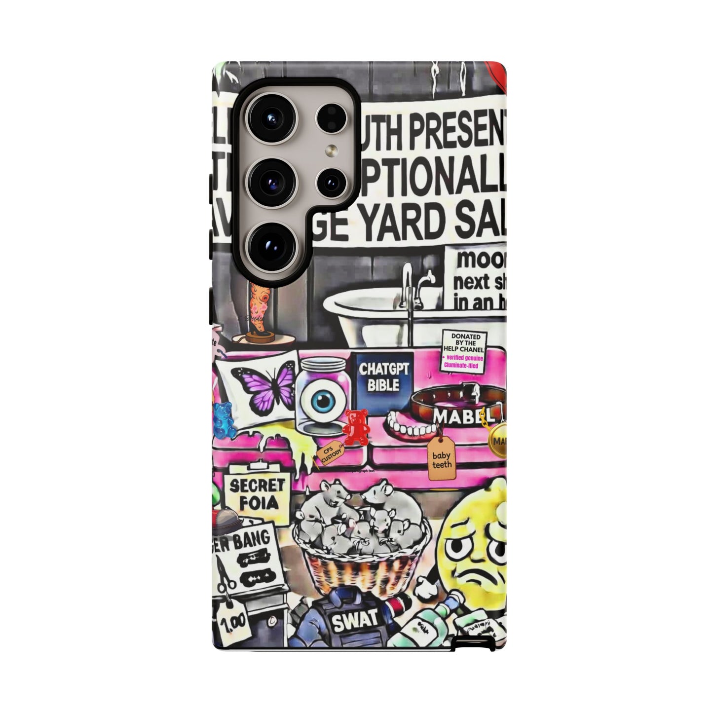 Full - 'Elevated Truth Presents: The Exceptionally Average Yard Sale' Illustrated Design