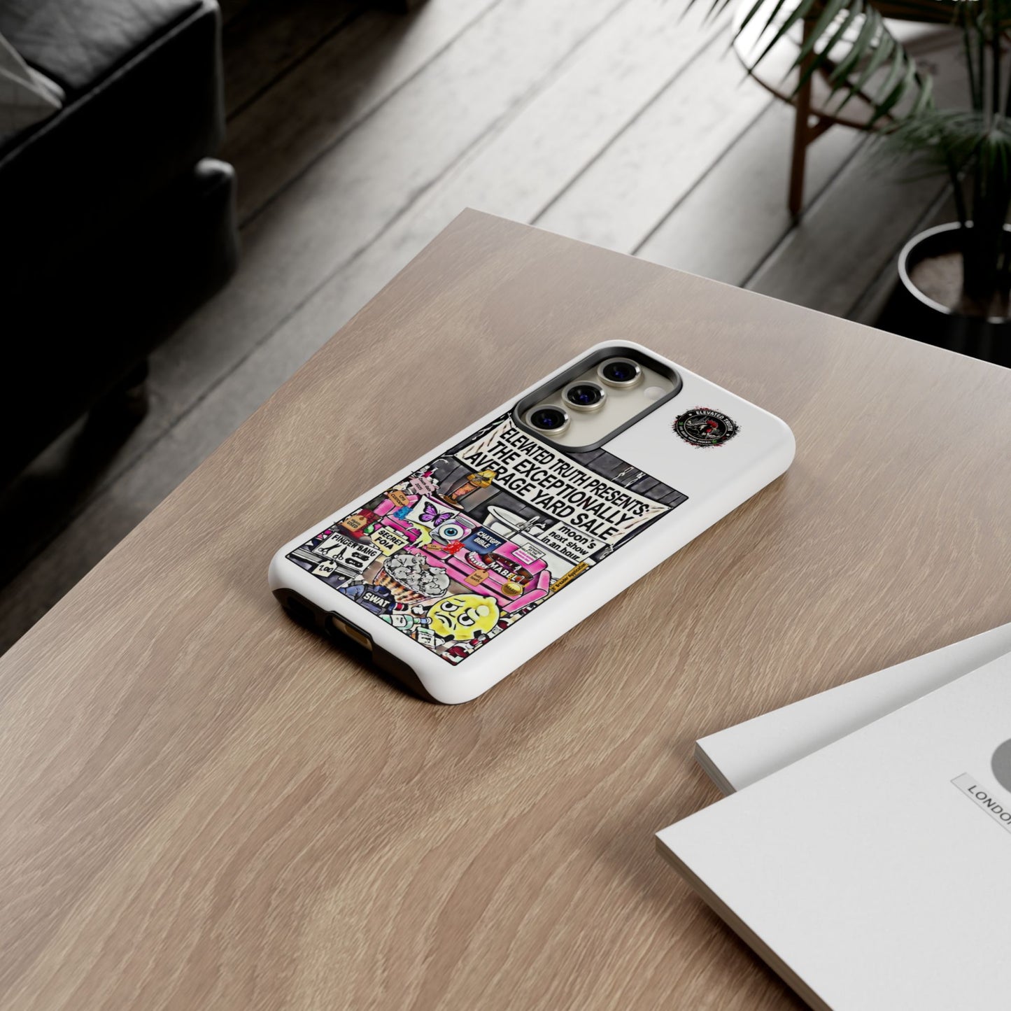 Phone Case — 'Elevated Truth Presents: The Exceptionally Average Yard Sale' Illustrated Design