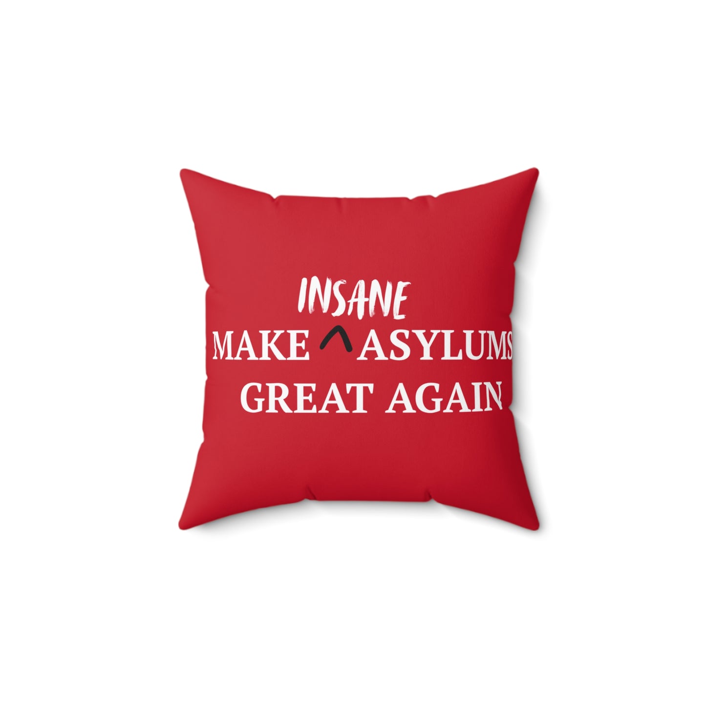 “Make Insane Asylums Great Again” Statement Throw Pillow