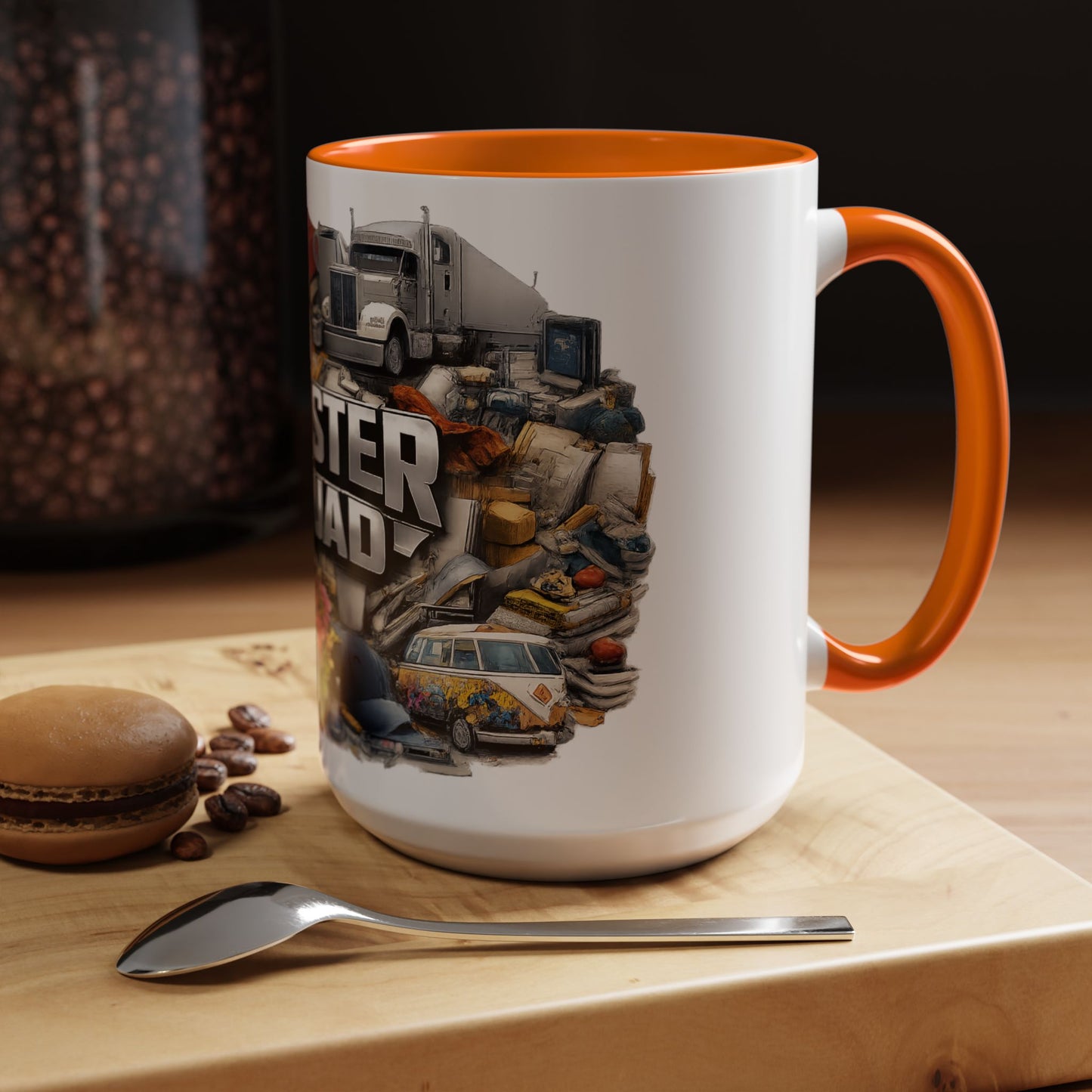 Rooster Squad Accent Coffee Mug — 'Rooster Squad, Loud and Proud' Bright Ceramic Mug