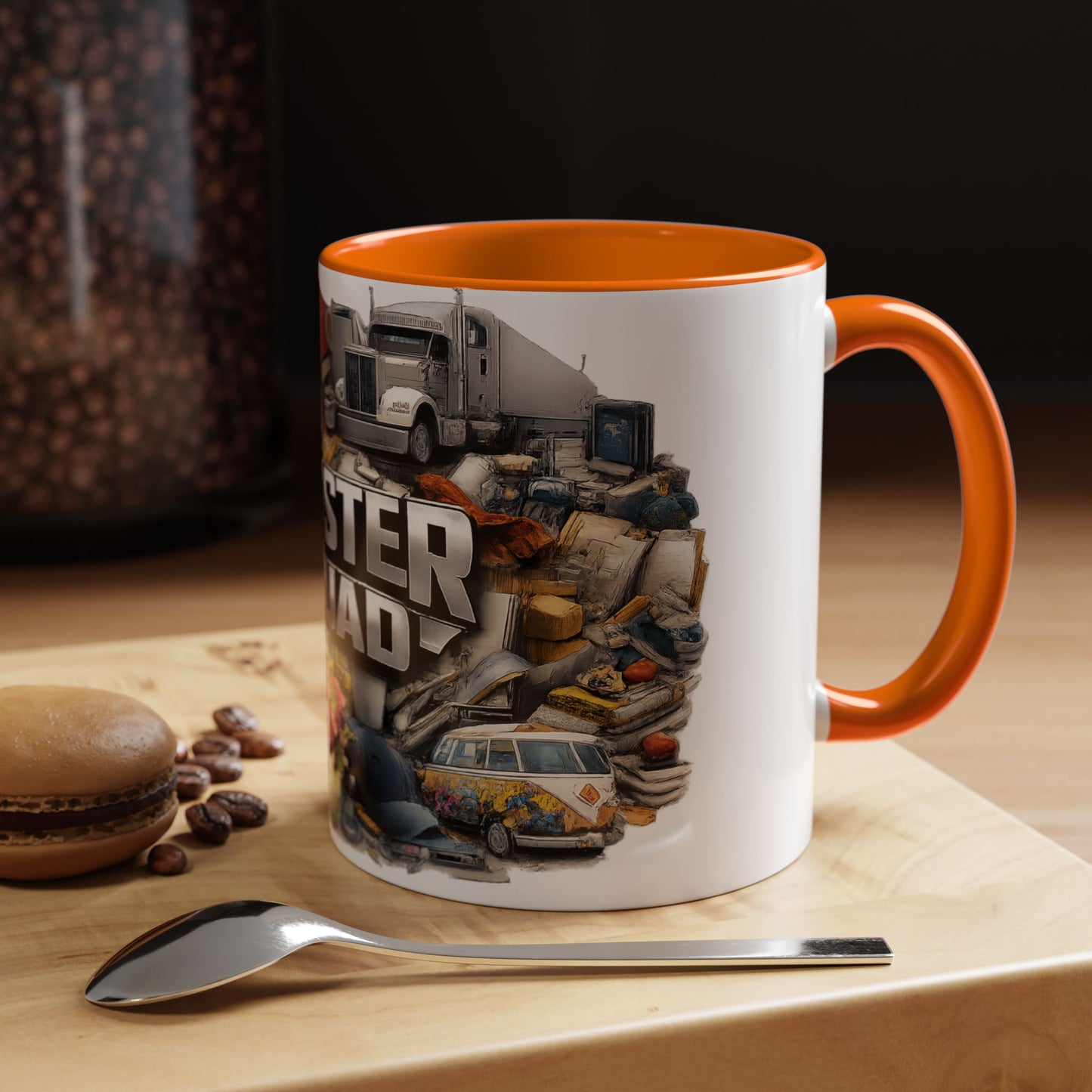 Rooster Squad Accent Coffee Mug — 'Rooster Squad, Loud and Proud' Bright Ceramic Mug