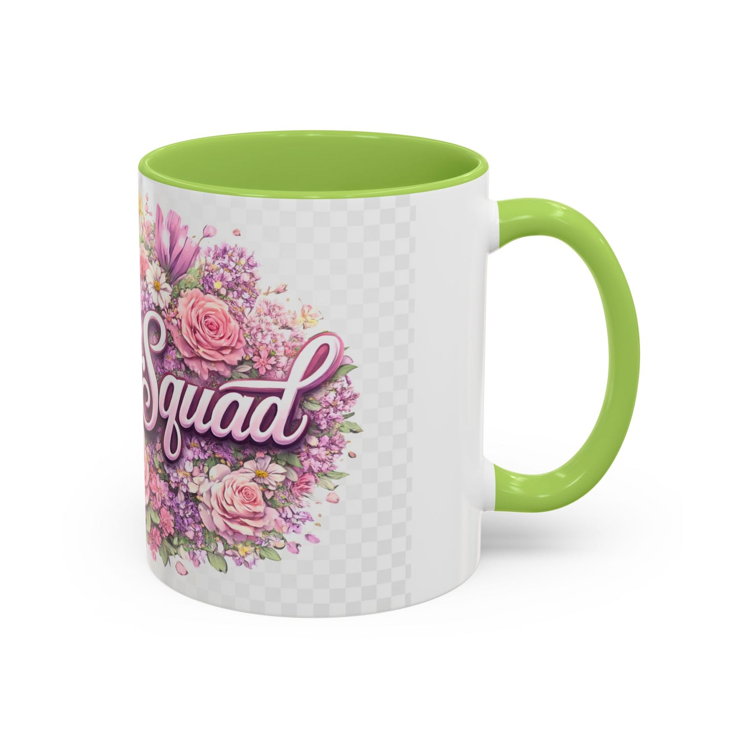 Rooster Squad Floral Accent Coffee Mug — Pink Rose Garden 11/15oz