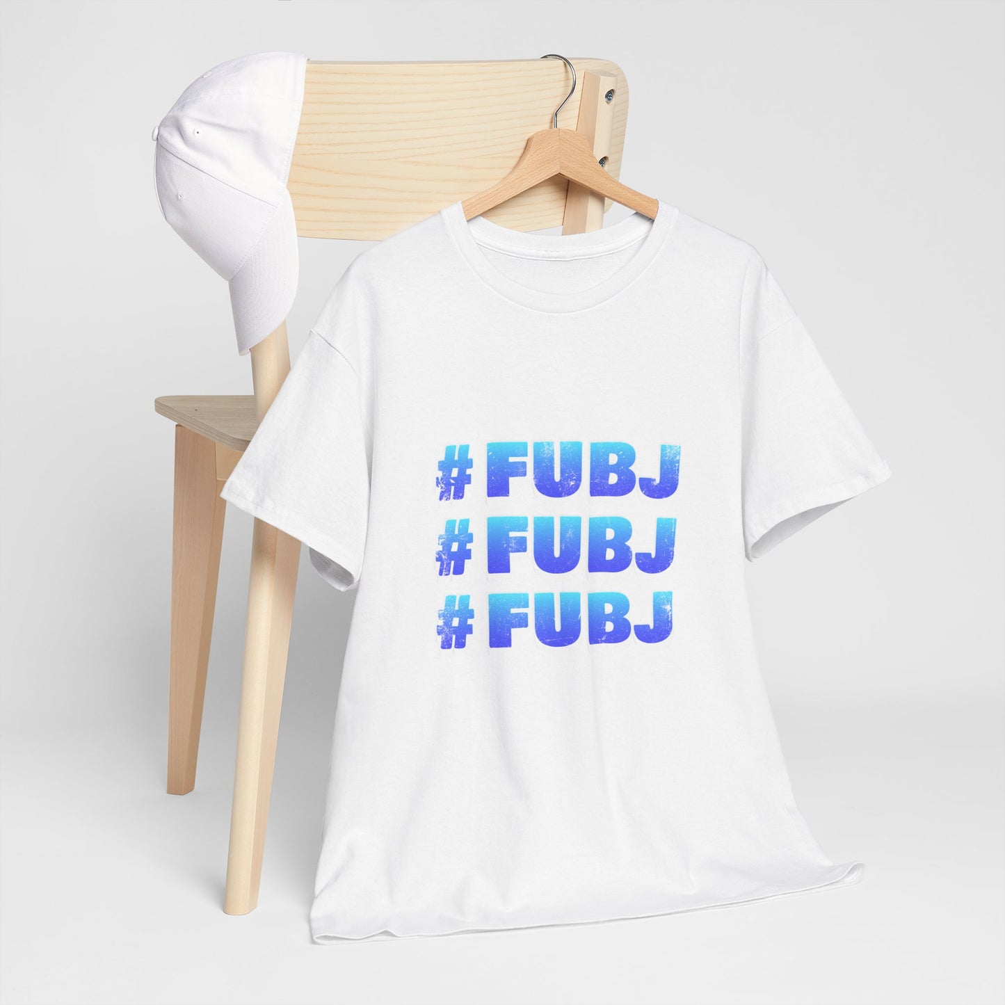 #FUBJ Funny 3D Blue Lettering T-Shirt — Say It With Your Whole Chest