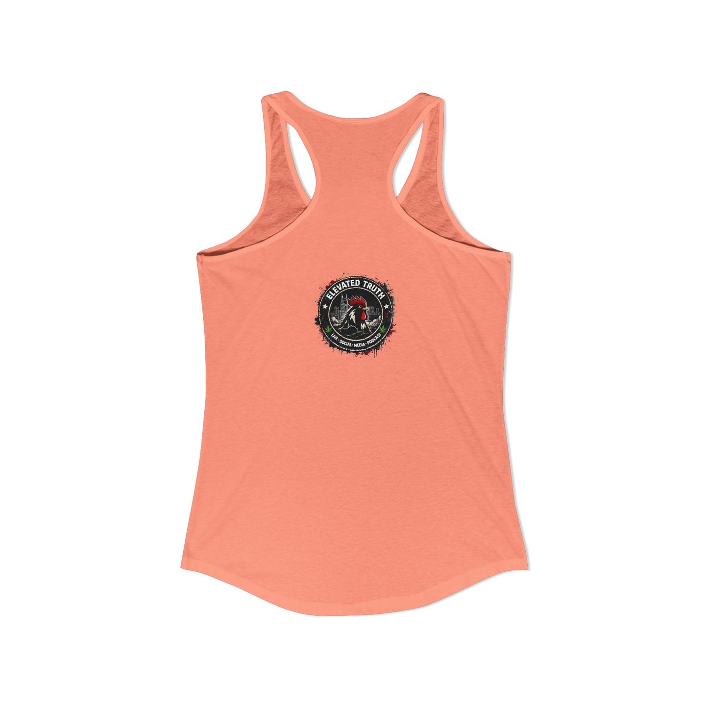 Roosters and Roses --Women's Ideal Racerback Tank
