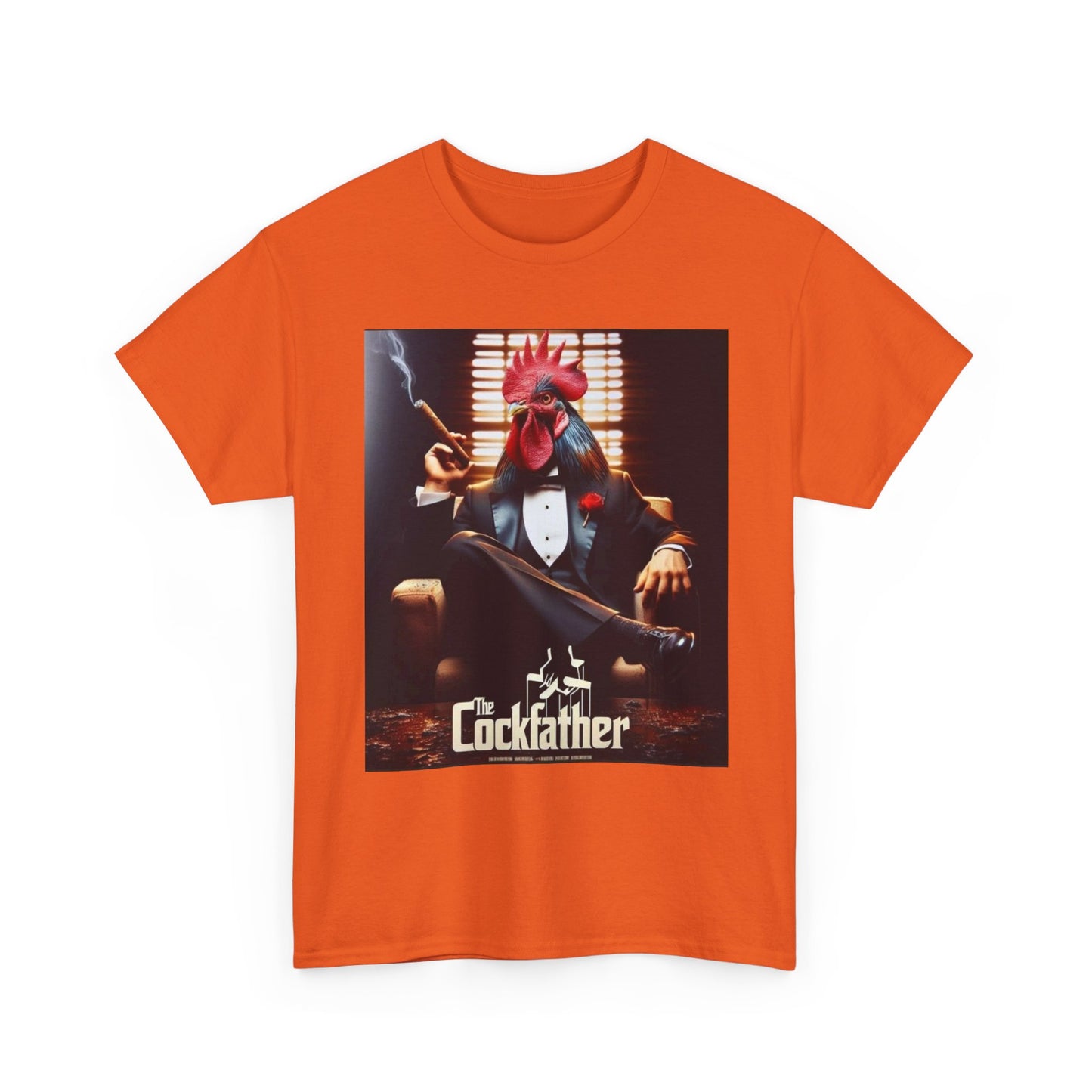 Cockfather Graphic Tee — Funny Rooster Mafia T-Shirt