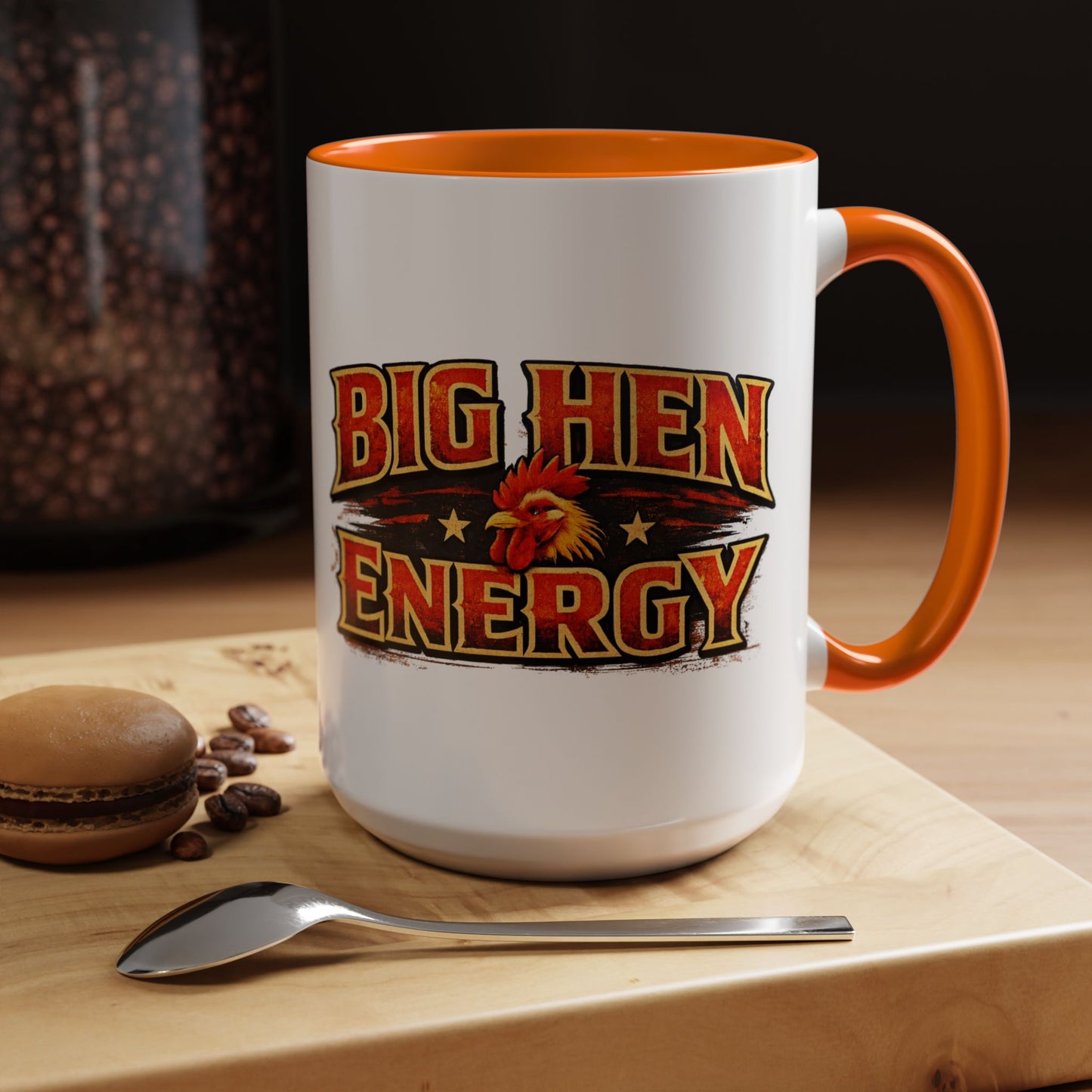 Rooster Squad Coffee Mug — “Big Hen Energy” Funny Farm Chicken Gift