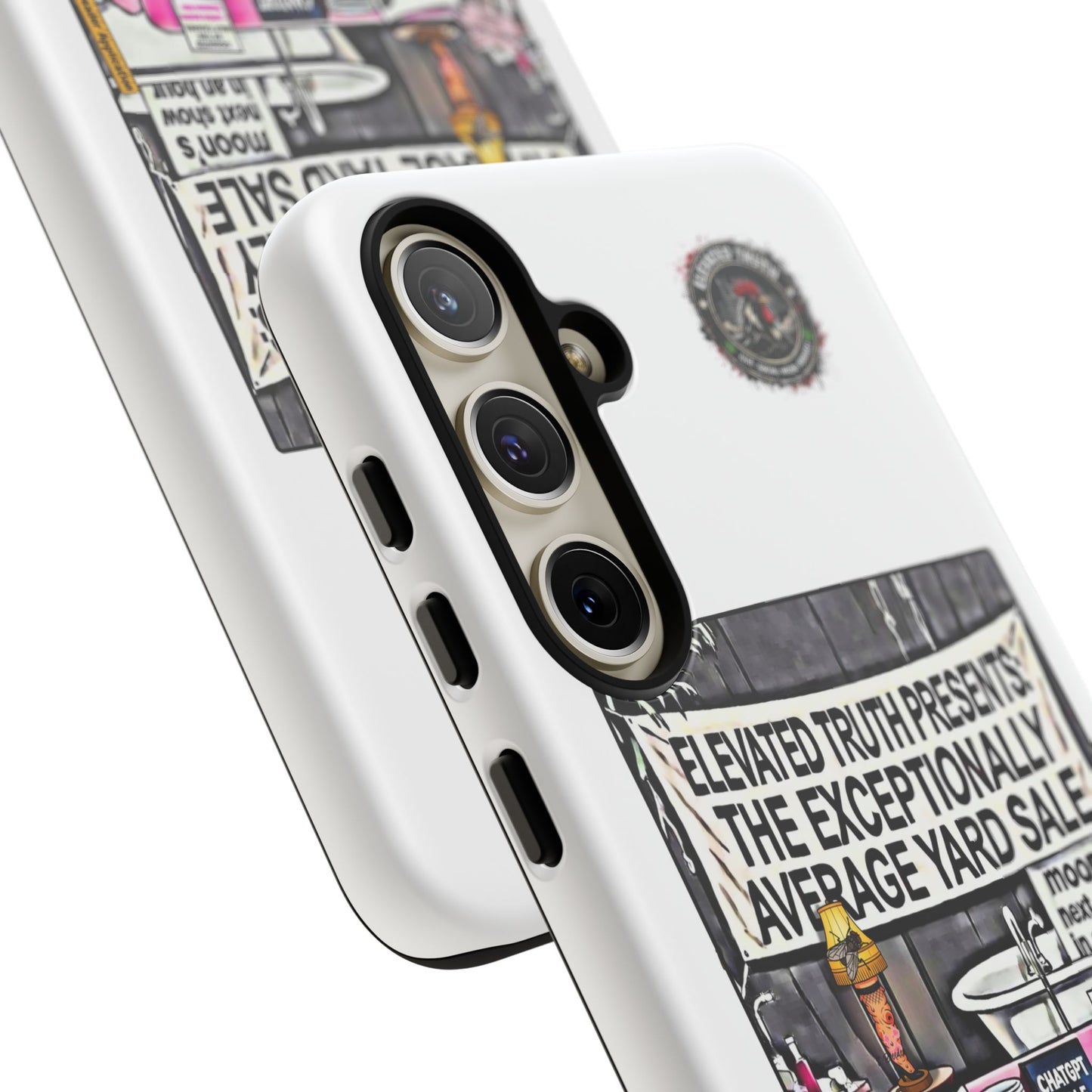 Phone Case — 'Elevated Truth Presents: The Exceptionally Average Yard Sale' Illustrated Design