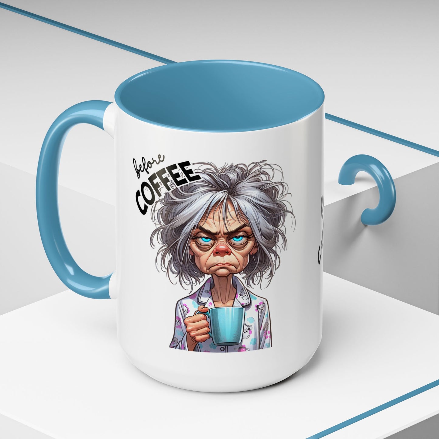 Funny Before & After Coffee Mug — Haggard Before, Fabulous After (11/15oz)