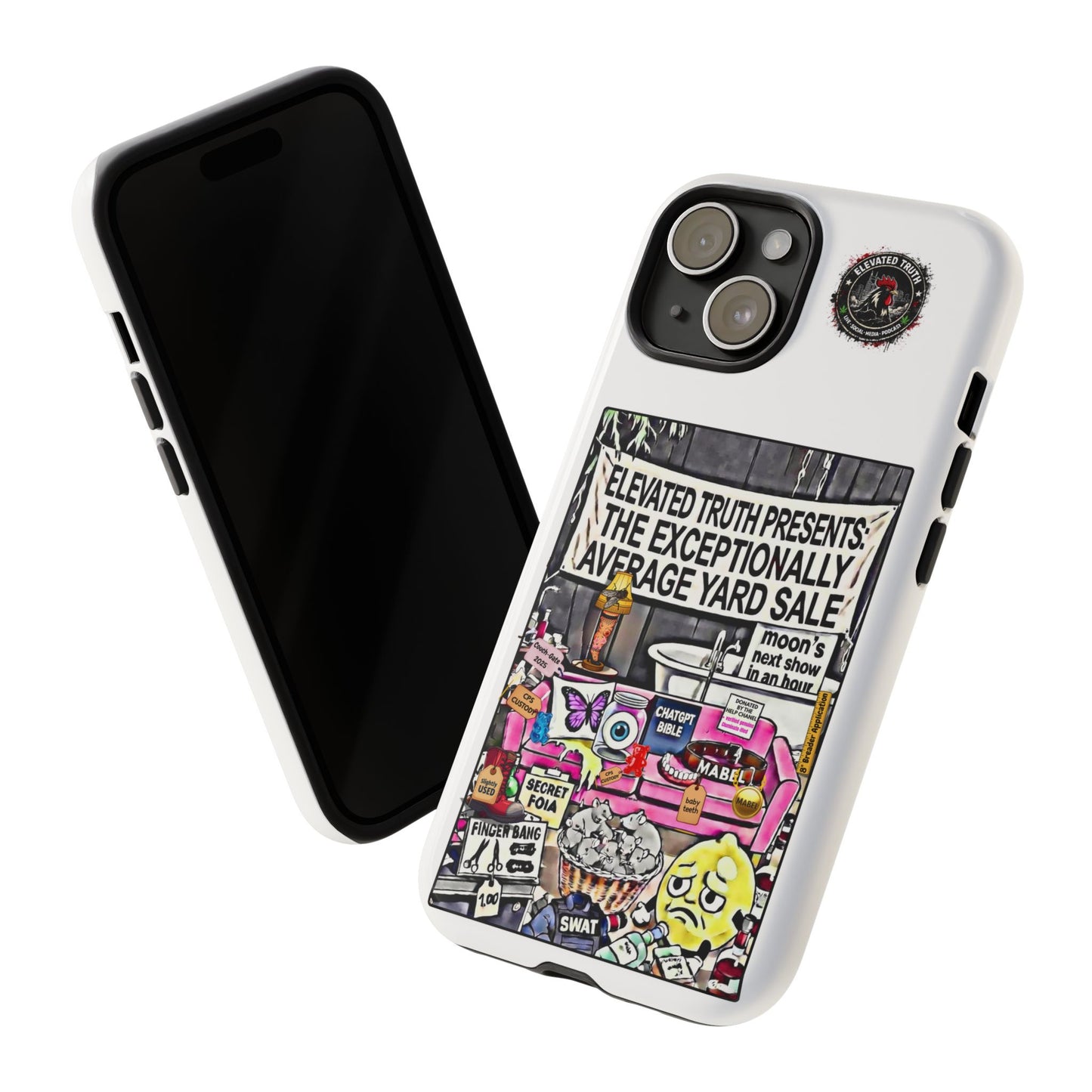 Phone Case — 'Elevated Truth Presents: The Exceptionally Average Yard Sale' Illustrated Design