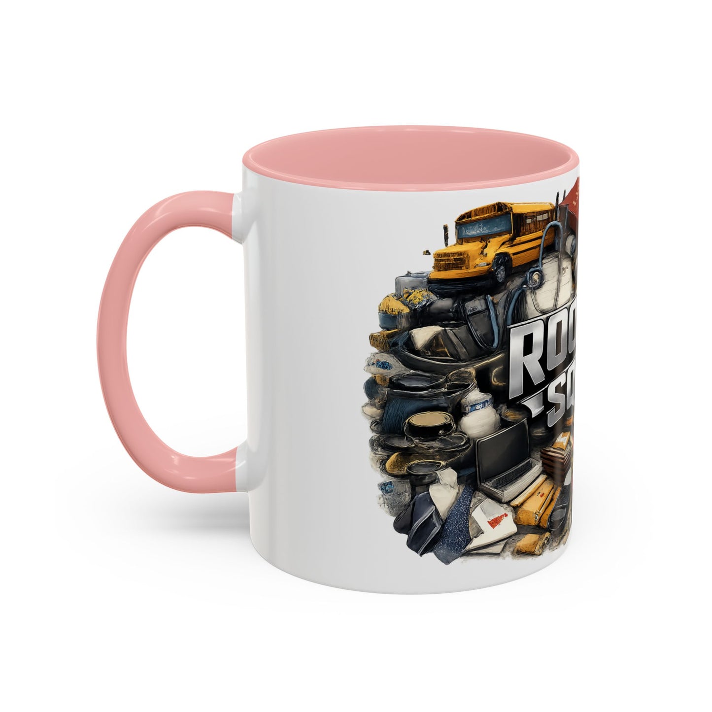 Rooster Squad Accent Coffee Mug — 'Rooster Squad, Loud and Proud' Bright Ceramic Mug