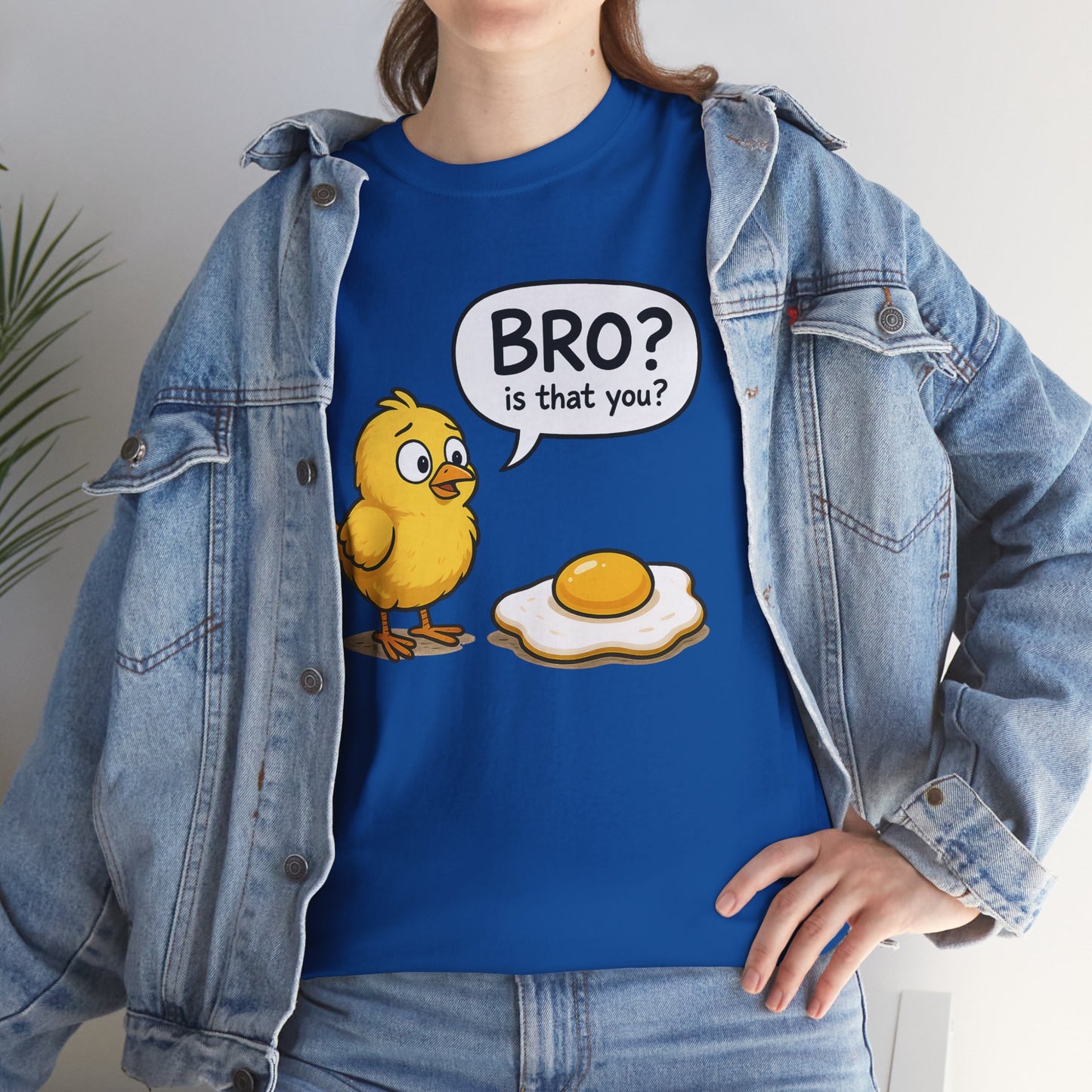 Funny Chick and Egg T‑Shirt — "Bro? Is That You?" Cute Novelty Tee