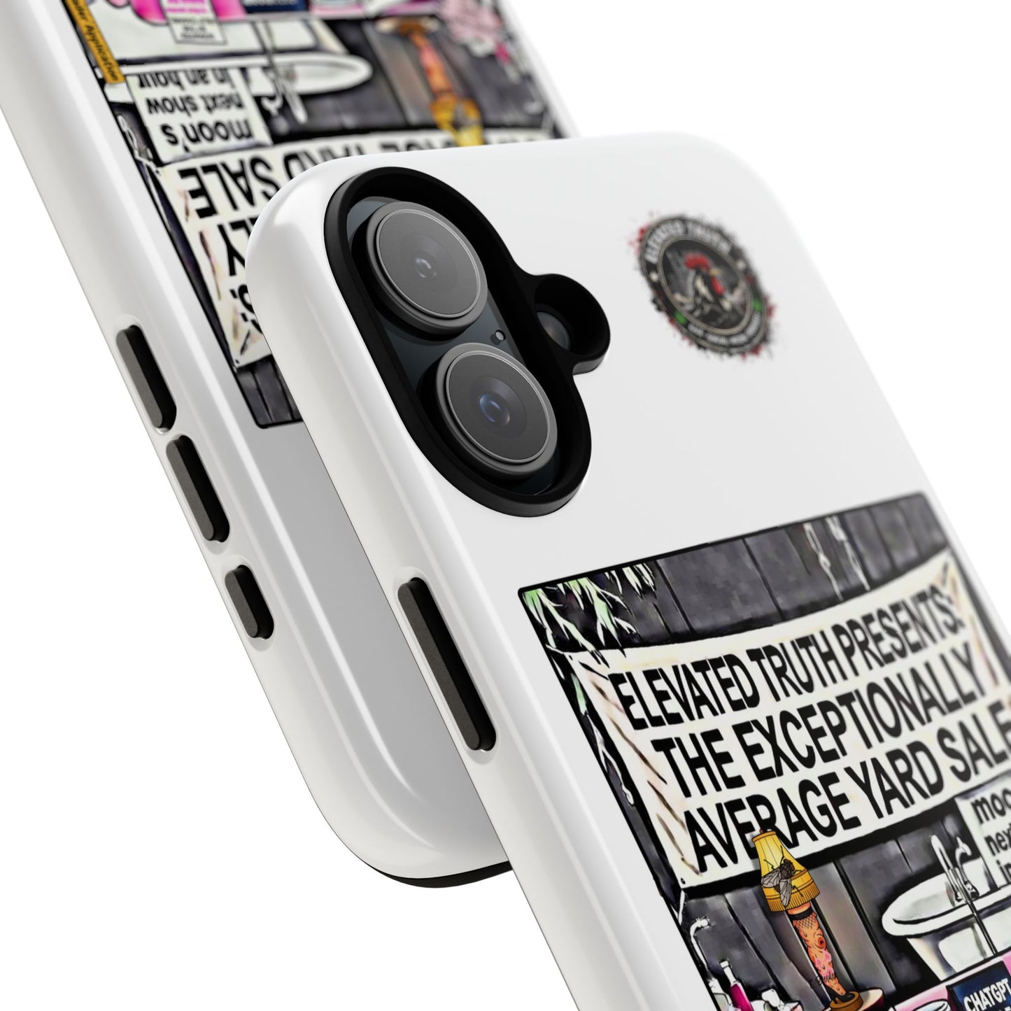 Phone Case — 'Elevated Truth Presents: The Exceptionally Average Yard Sale' Illustrated Design