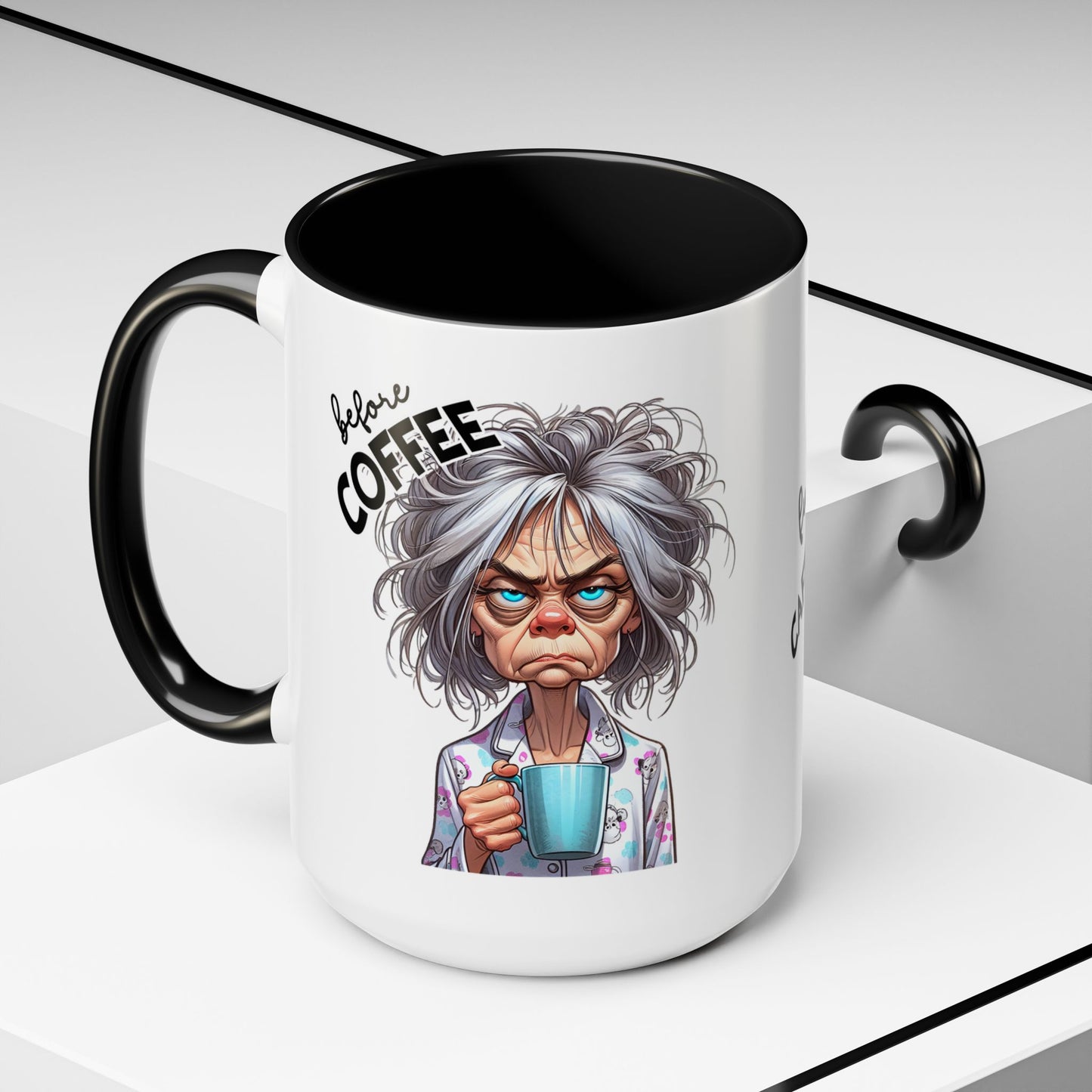 Funny Before & After Coffee Mug — Haggard Before, Fabulous After (11/15oz)