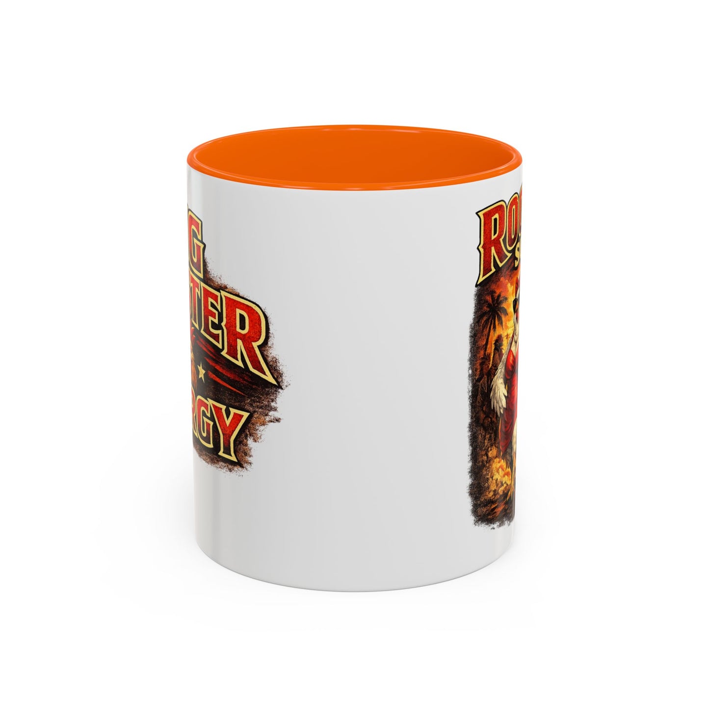 BIG ROOSTER ENERGY: Rooster Squad Coffee Mug – Retro Tropical Rooster Couple Accent Mug (11/15oz)
