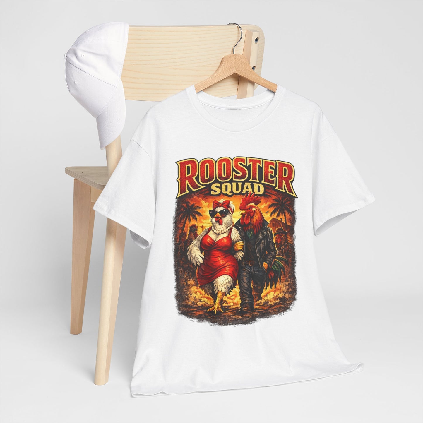 BIG HEN ENERGY: Rooster Squad  Official Tee — 'Big Hen Energy' Vintage Farm Animal Graphic T-Shirt