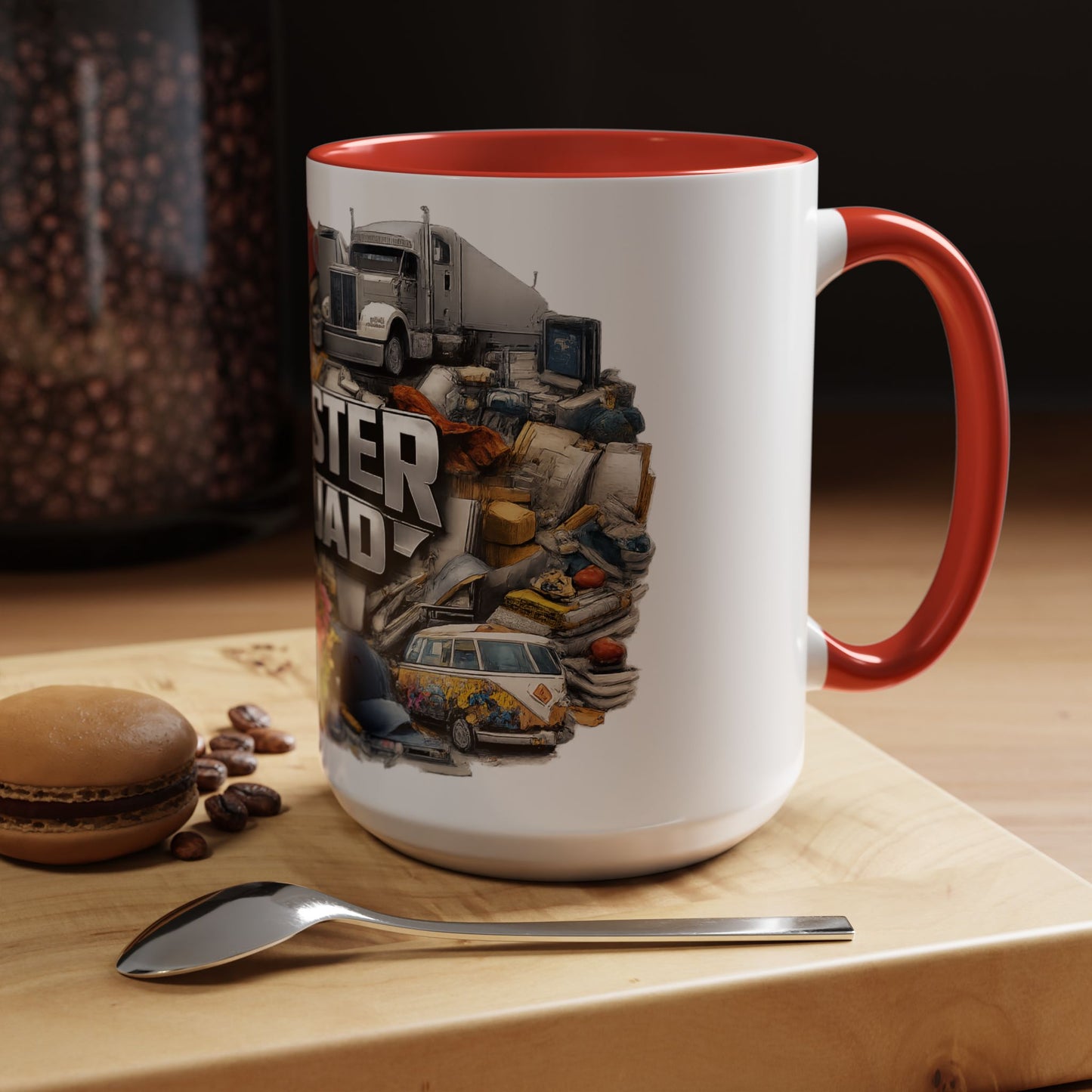 Rooster Squad Accent Coffee Mug — 'Rooster Squad, Loud and Proud' Bright Ceramic Mug