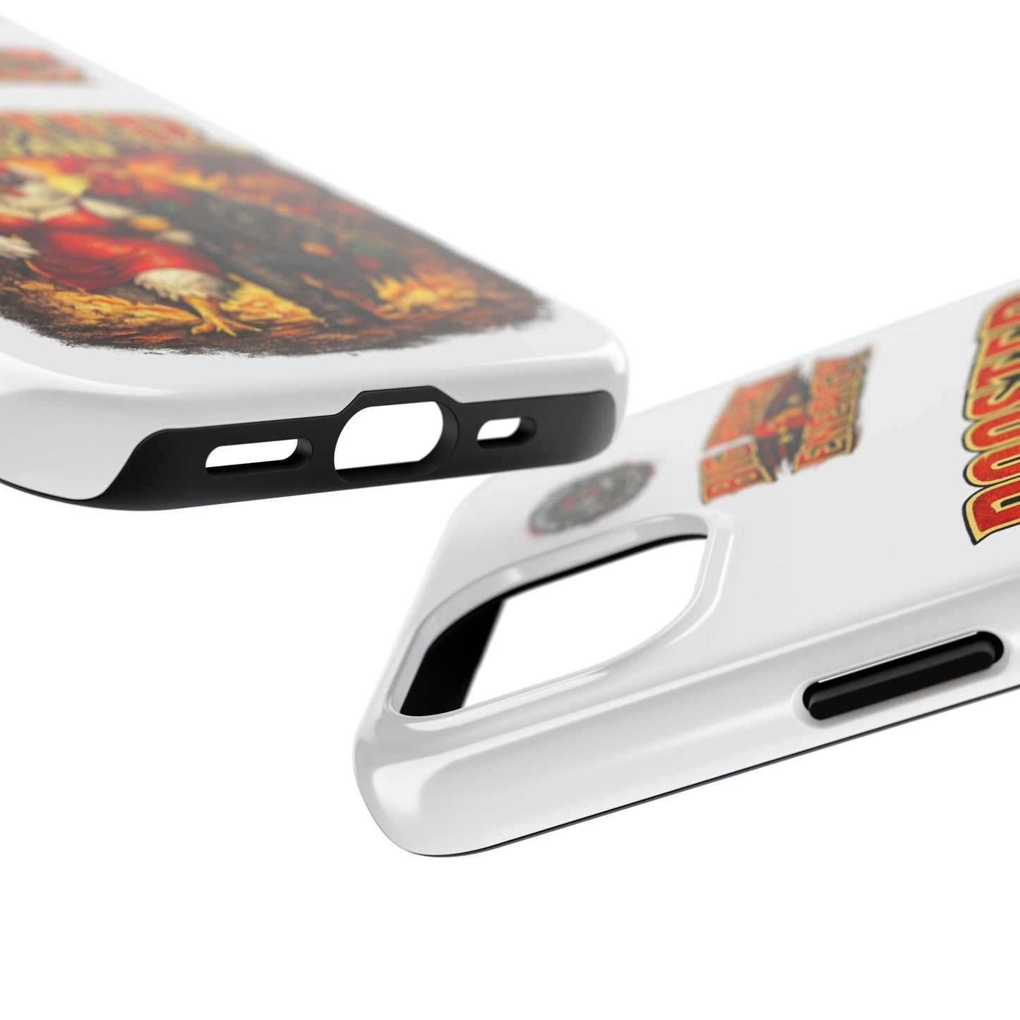 Rooster Squad Tough Phone Case – "Big Hen Energy" Retro Chicken Couple Design