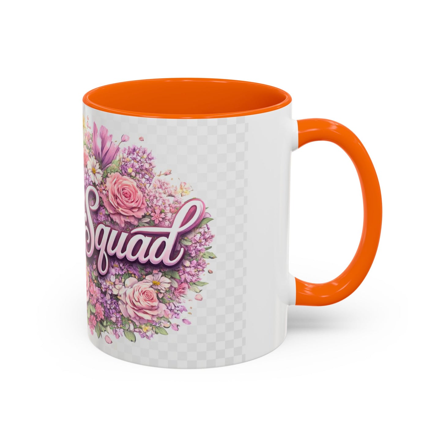 Rooster Squad Floral Accent Coffee Mug — Pink Rose Garden 11/15oz