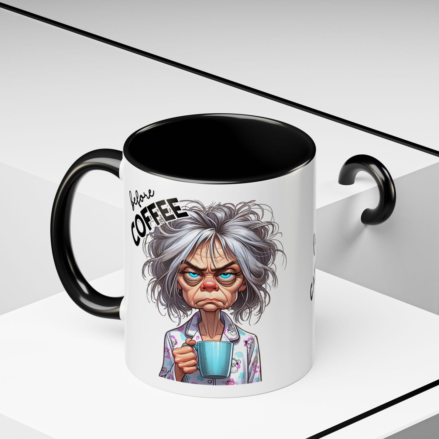 Funny Before & After Coffee Mug — Haggard Before, Fabulous After (11/15oz)