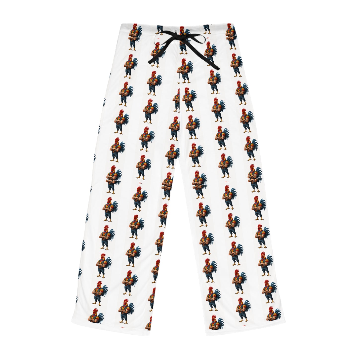 Cozy  Rooster Squad Print Pajama Pants for Women