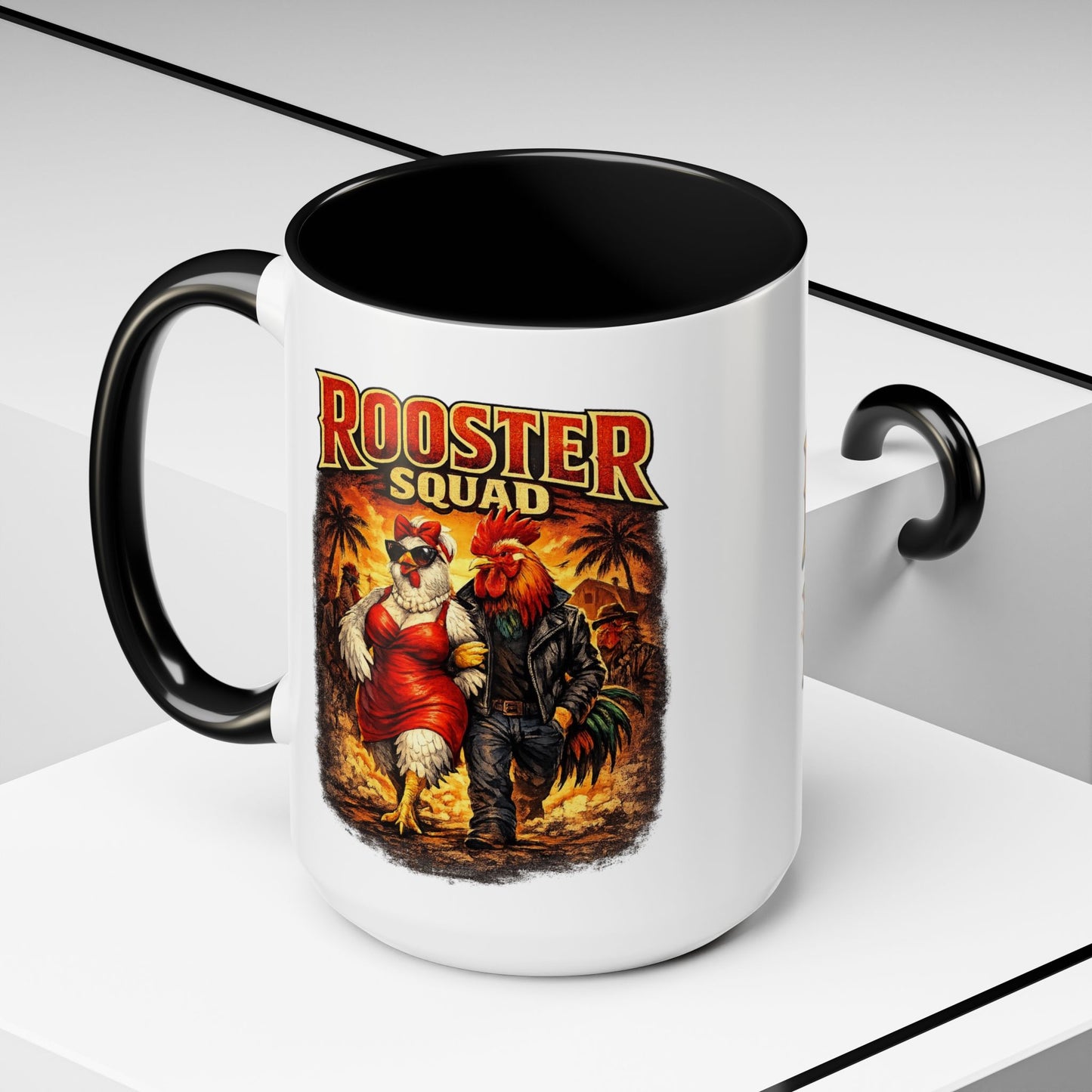 Rooster Squad Coffee Mug — “Big Hen Energy” Funny Farm Chicken Gift