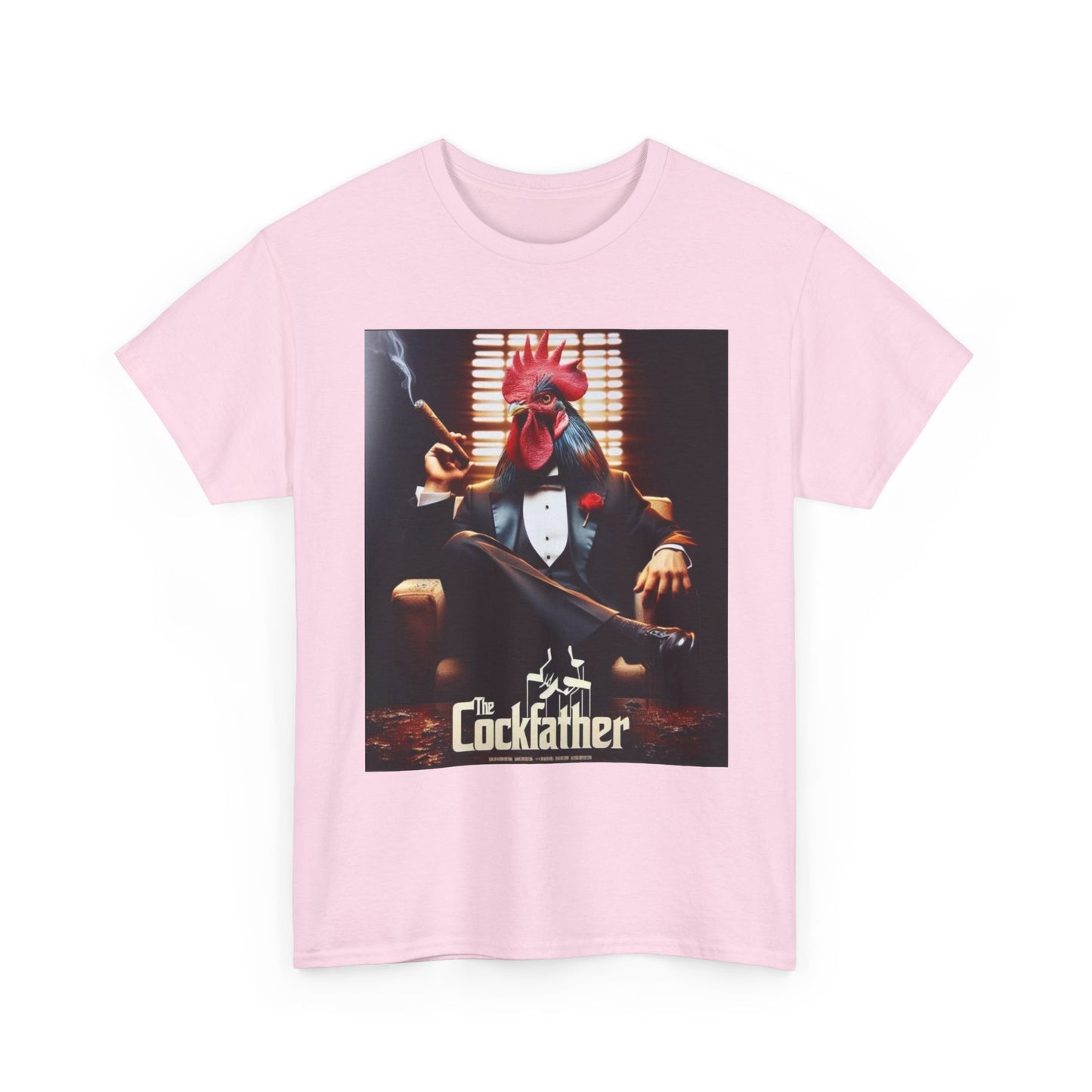 Cockfather Graphic Tee — Funny Rooster Mafia T-Shirt