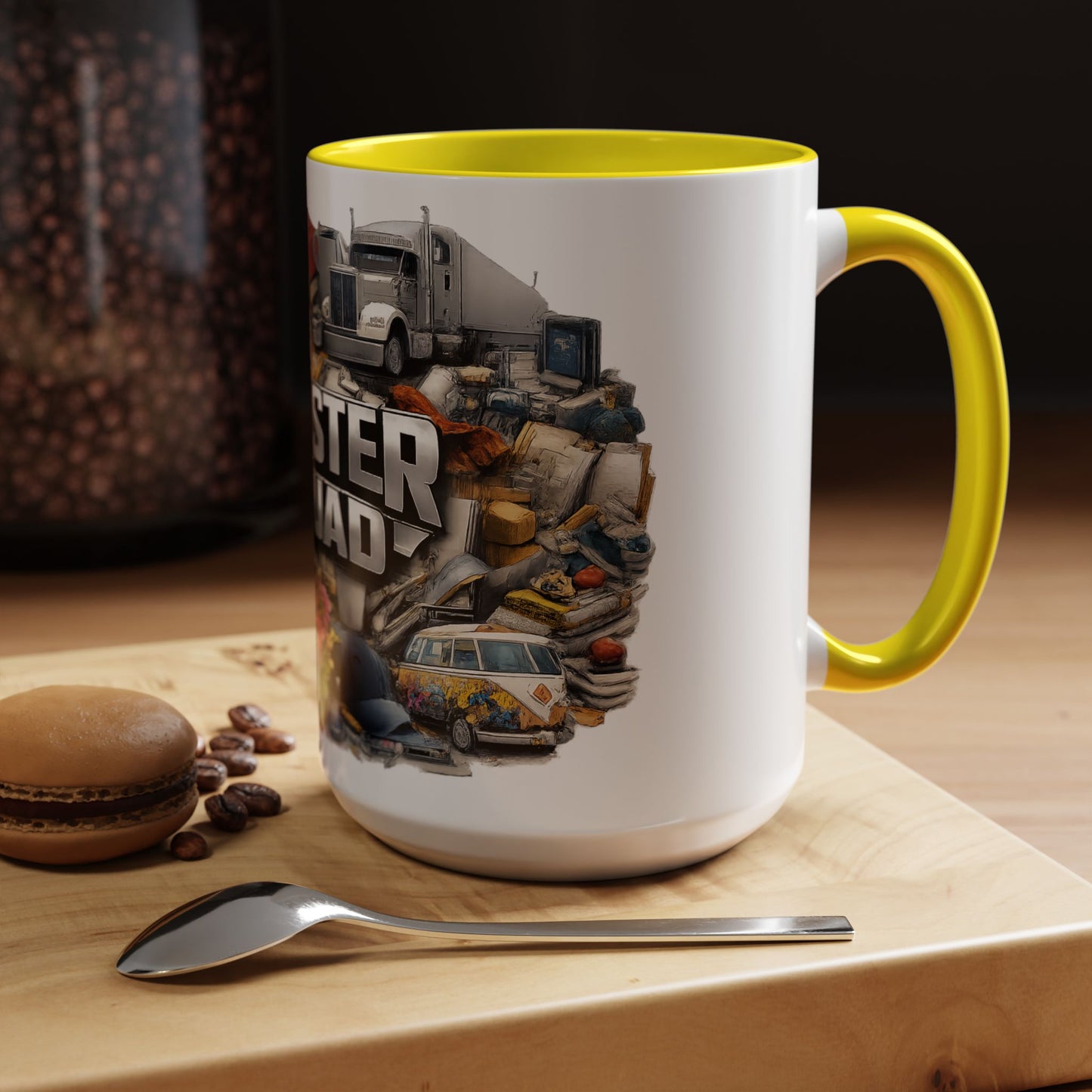 Rooster Squad Accent Coffee Mug — 'Rooster Squad, Loud and Proud' Bright Ceramic Mug