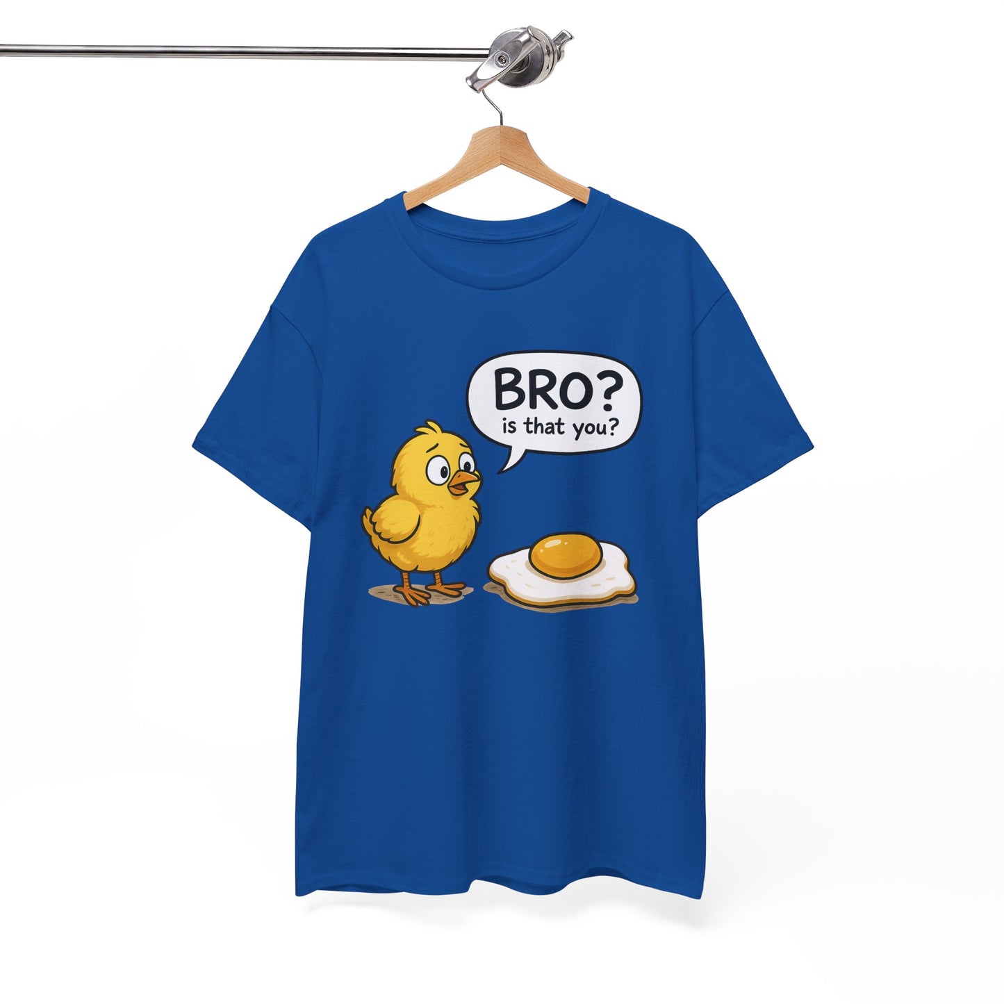 Funny Chick and Egg T‑Shirt — "Bro? Is That You?" Cute Novelty Tee