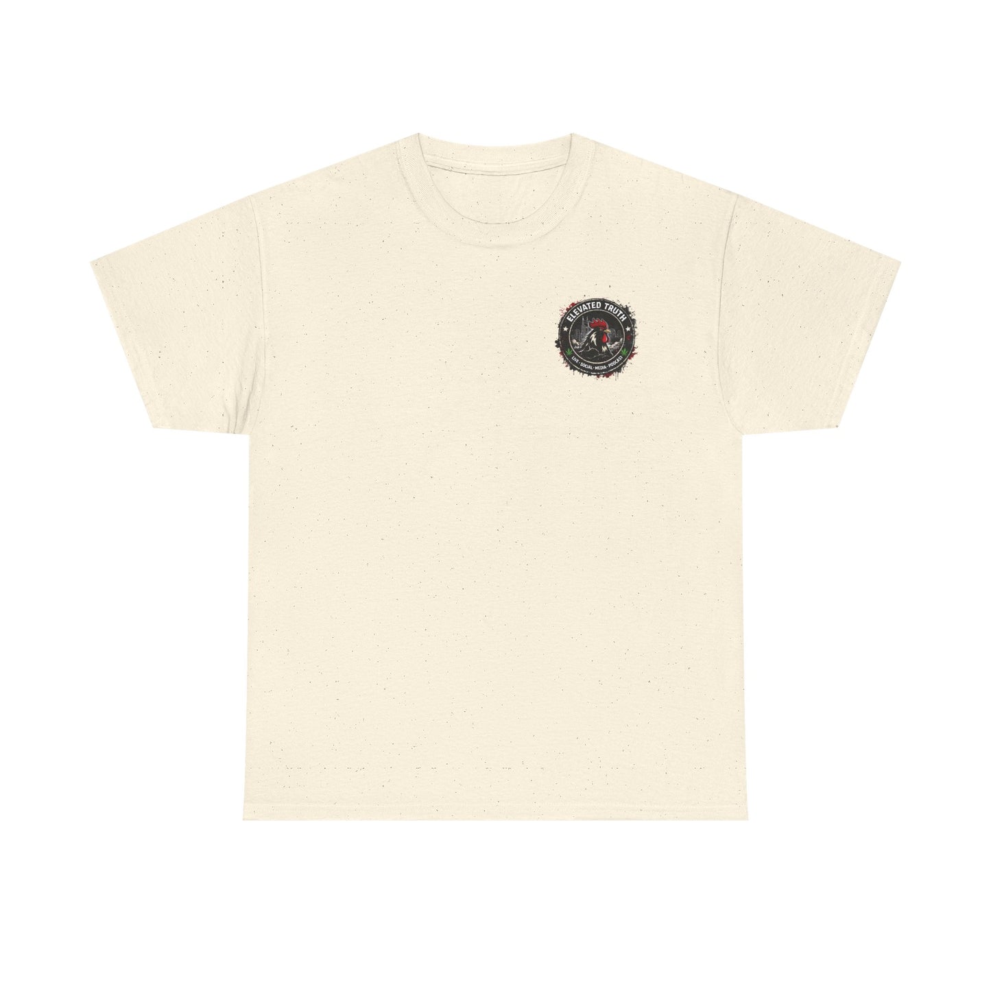 Rooster Squad Graphic Tee — Vintage Firefighter-Style Back Print