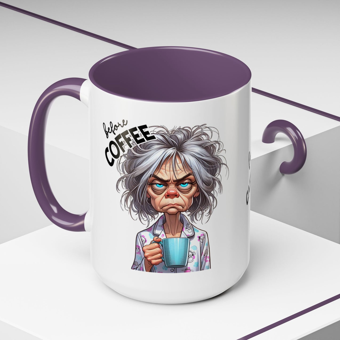 Funny Before & After Coffee Mug — Haggard Before, Fabulous After (11/15oz)