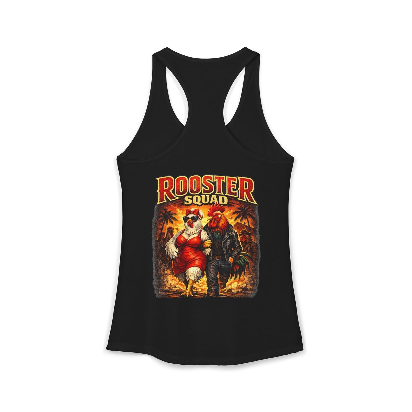 Big Hen Energy Rooster Squad Racerback Tank