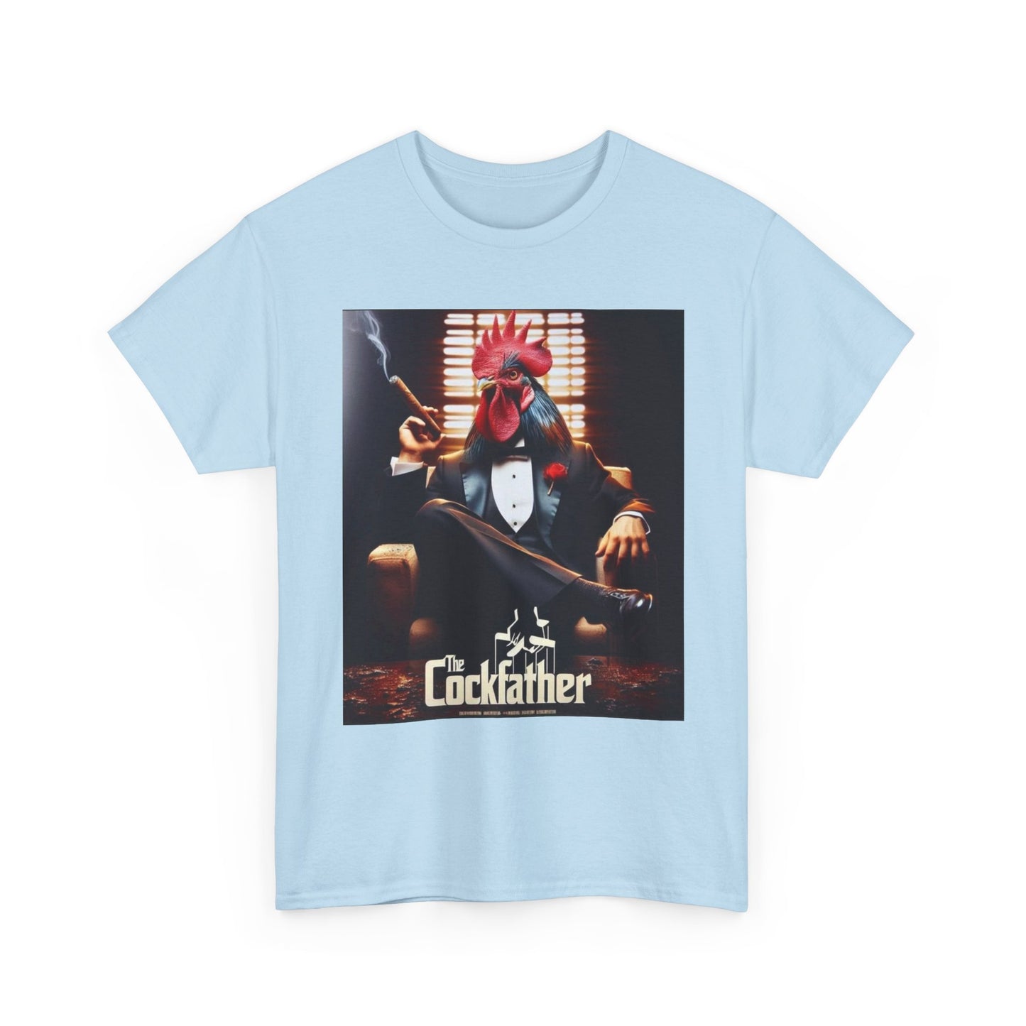 Cockfather Graphic Tee — Funny Rooster Mafia T-Shirt