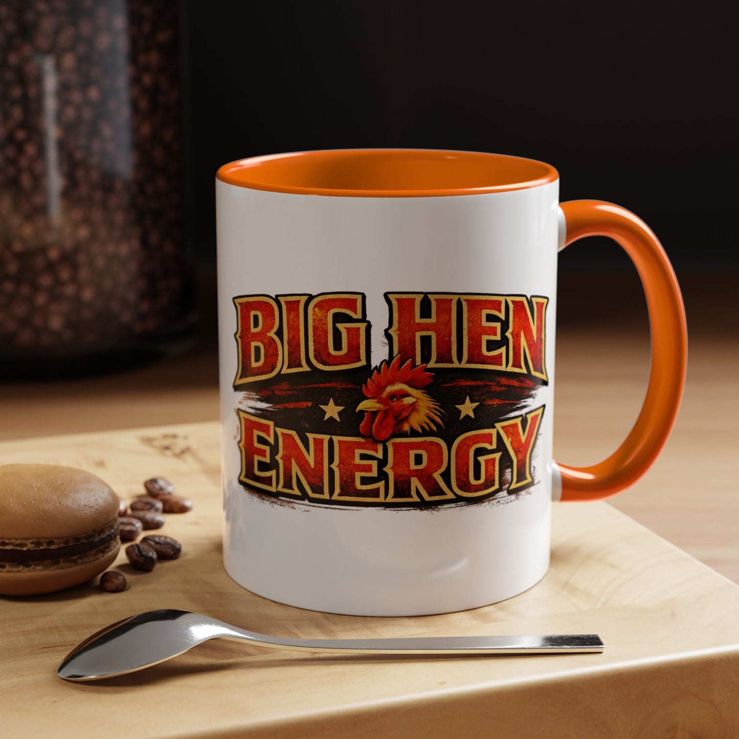 Rooster Squad Coffee Mug — “Big Hen Energy” Funny Farm Chicken Gift