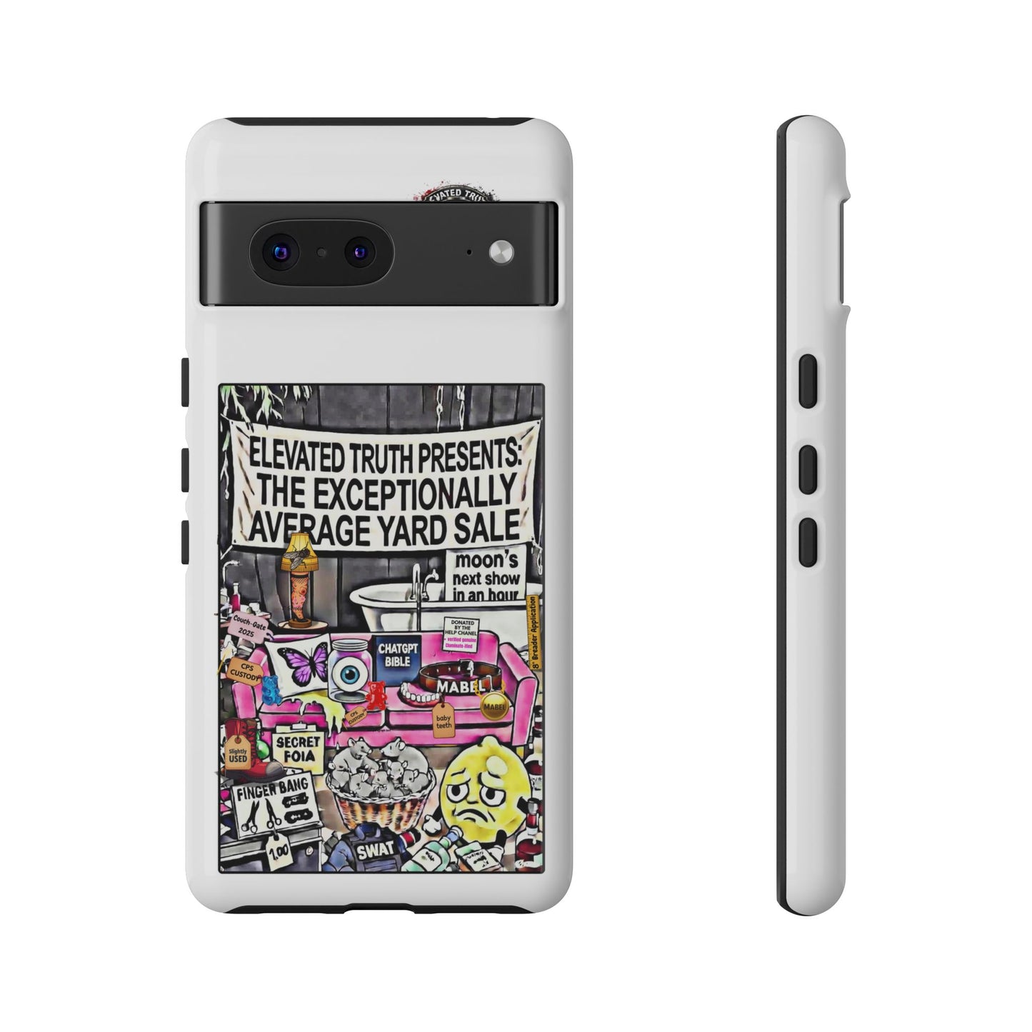Phone Case — 'Elevated Truth Presents: The Exceptionally Average Yard Sale' Illustrated Design