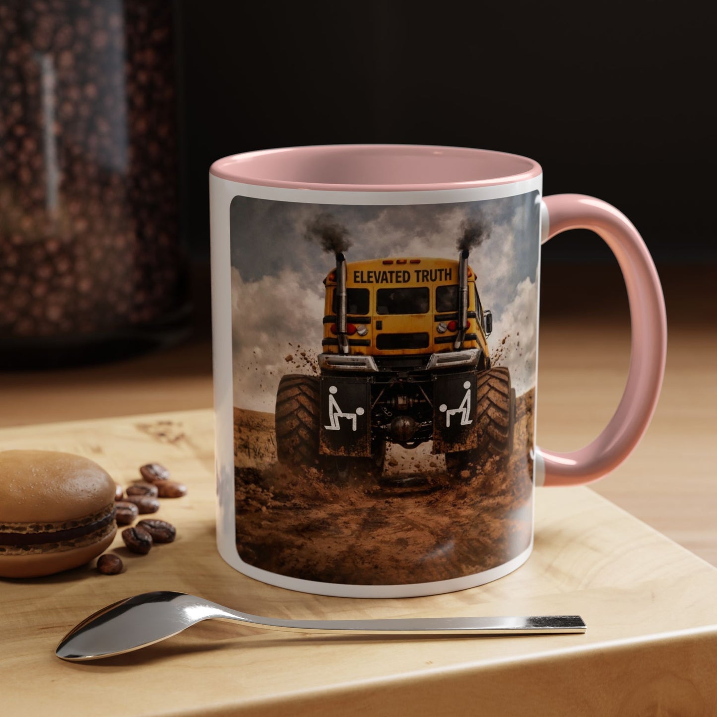 ELEVATED TRUTH MONSTER BUS Coffee Mug — 'Elevated Truth'  SAVING THE STREETS Gift (11/15 oz)