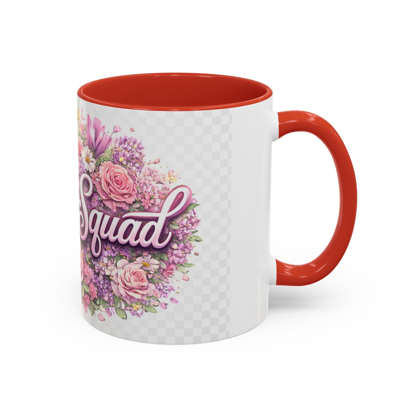Rooster Squad Floral Accent Coffee Mug — Pink Rose Garden 11/15oz