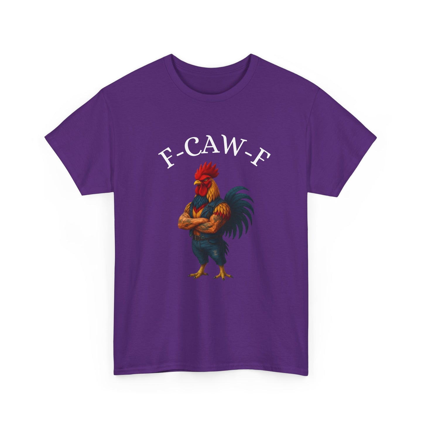 F-CAW-F Rooster Graphic Tee — Funny Brawny Rooster Shirt