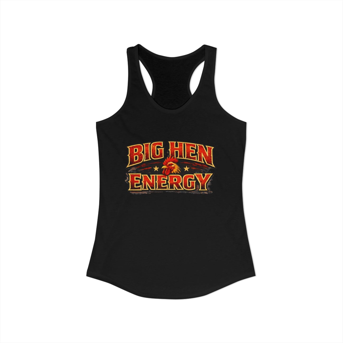 Big Hen Energy Rooster Squad Racerback Tank