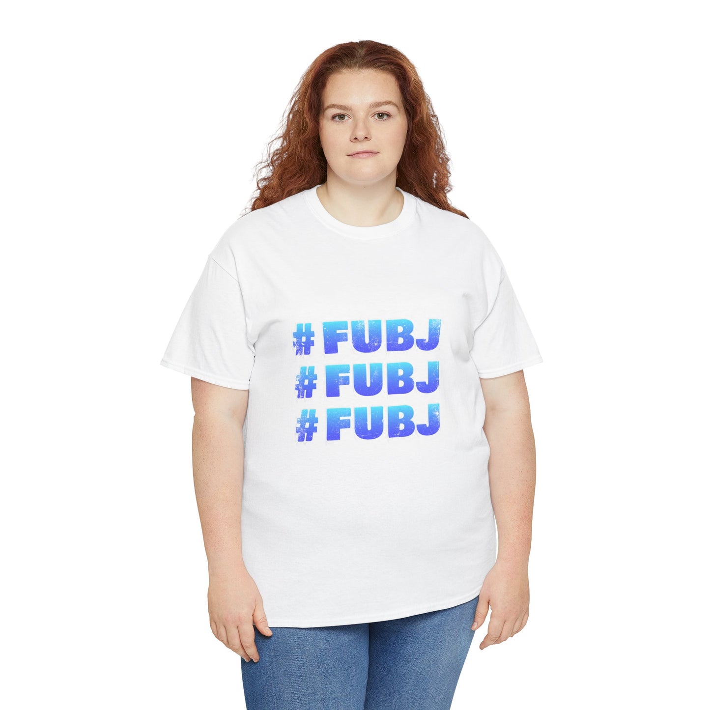 #FUBJ Funny 3D Blue Lettering T-Shirt — Say It With Your Whole Chest