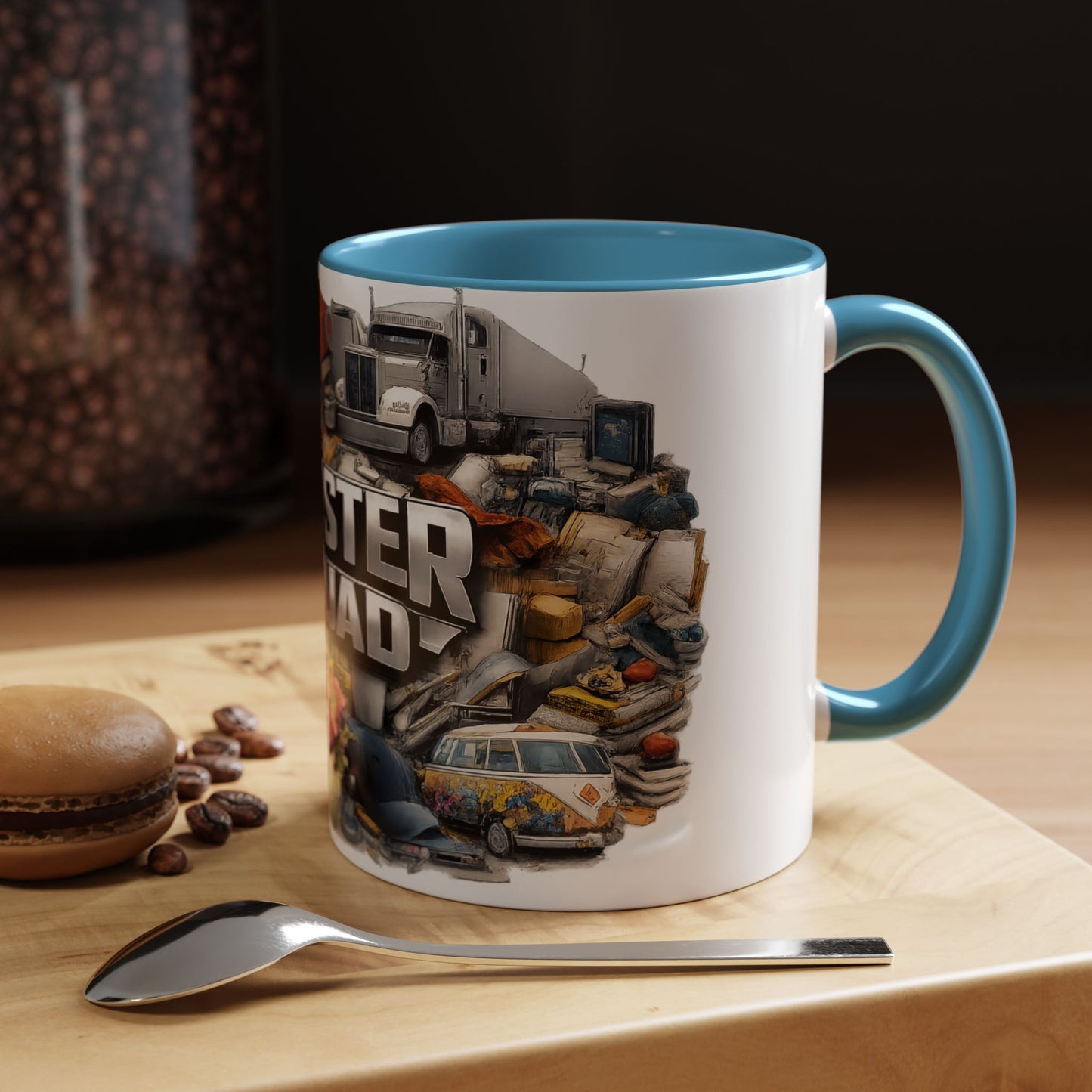 Rooster Squad Accent Coffee Mug — 'Rooster Squad, Loud and Proud' Bright Ceramic Mug