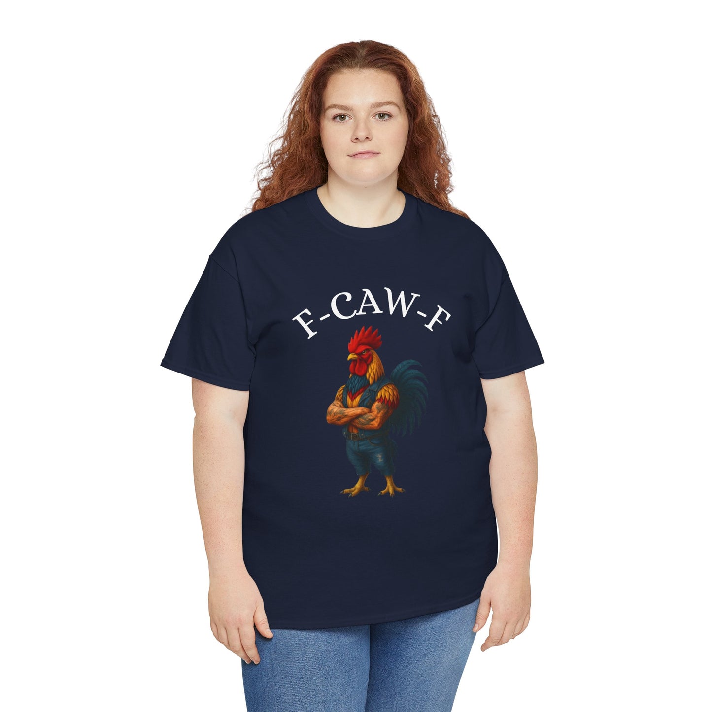 F-CAW-F Rooster Graphic Tee — Funny Brawny Rooster Shirt