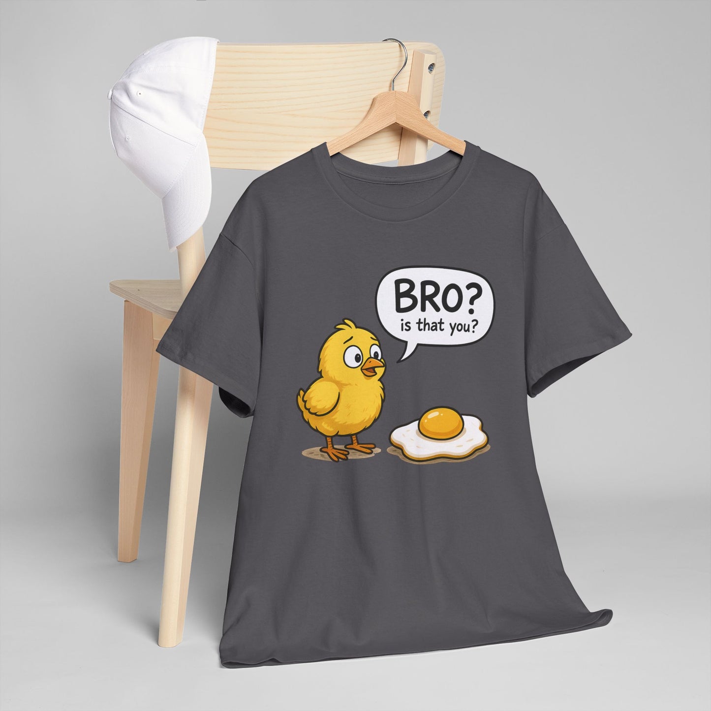 Funny Chick and Egg T‑Shirt — "Bro? Is That You?" Cute Novelty Tee
